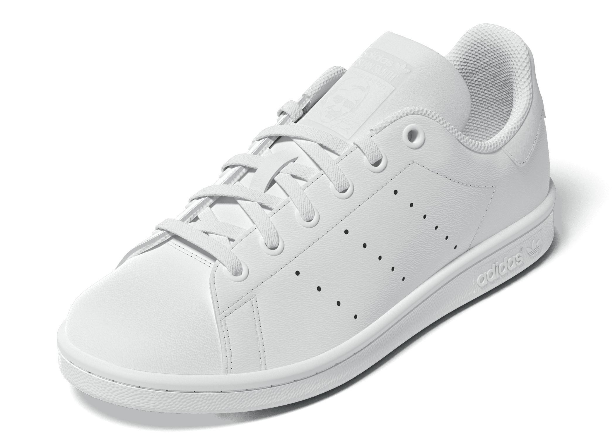 Unisex Kids Stan Smith Shoes, White, A701_ONE, large image number 12