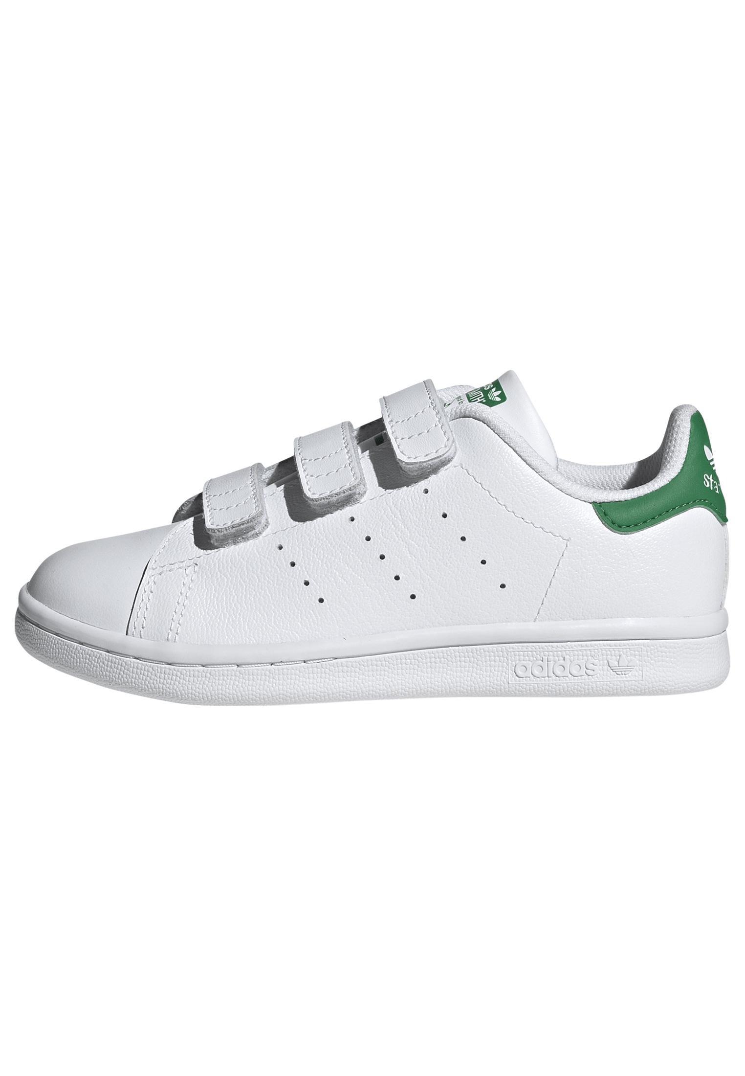 Unisex Kids Stan Smith Comfort Closure Shoes, White, A701_ONE, large image number 7