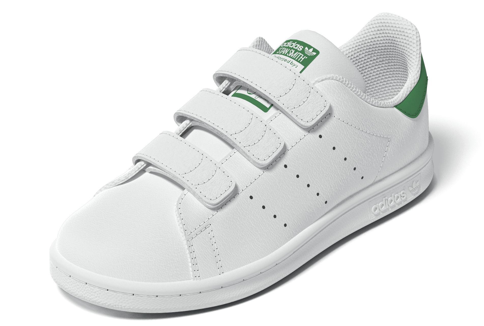 Unisex Kids Stan Smith Comfort Closure Shoes, White, A701_ONE, large image number 9
