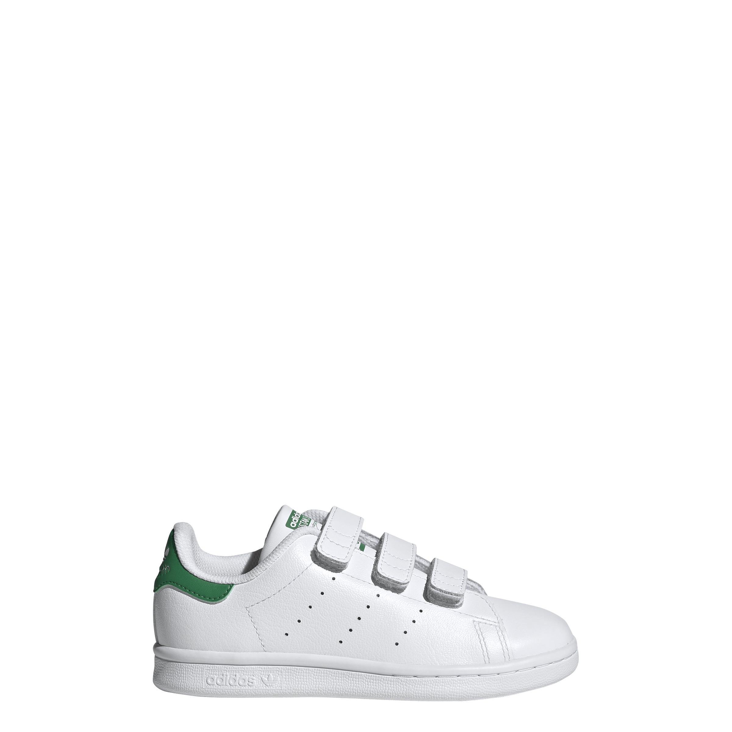 Unisex Kids Stan Smith Comfort Closure Shoes, White, A701_ONE, large image number 10