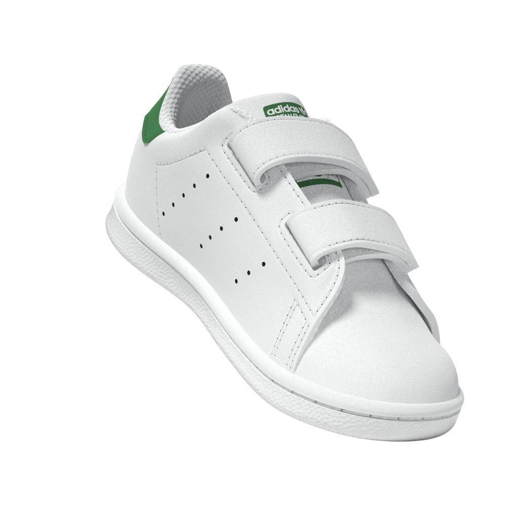 Unisex Kids Stan Smith Comfort Closure Shoes, White, , large image number 6