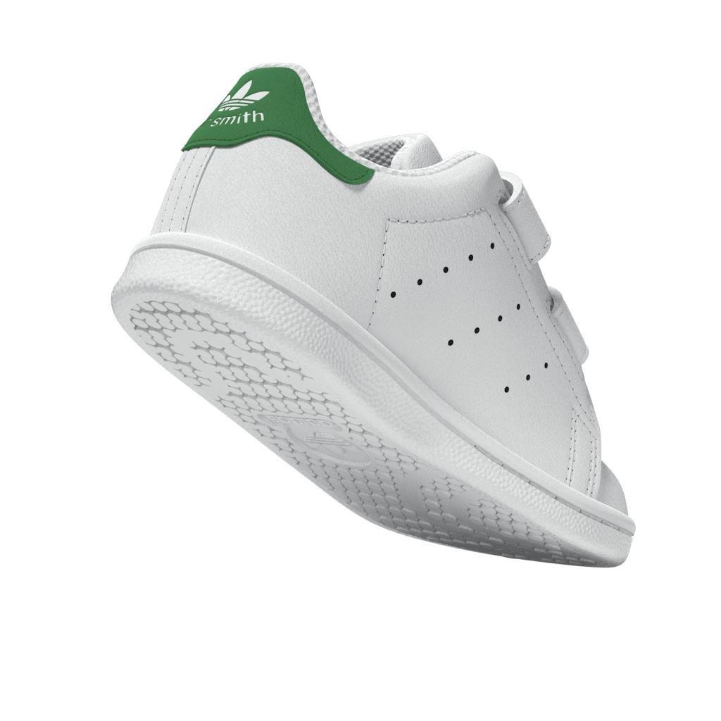 Unisex Kids Stan Smith Comfort Closure Shoes, White, A701_ONE, large image number 9