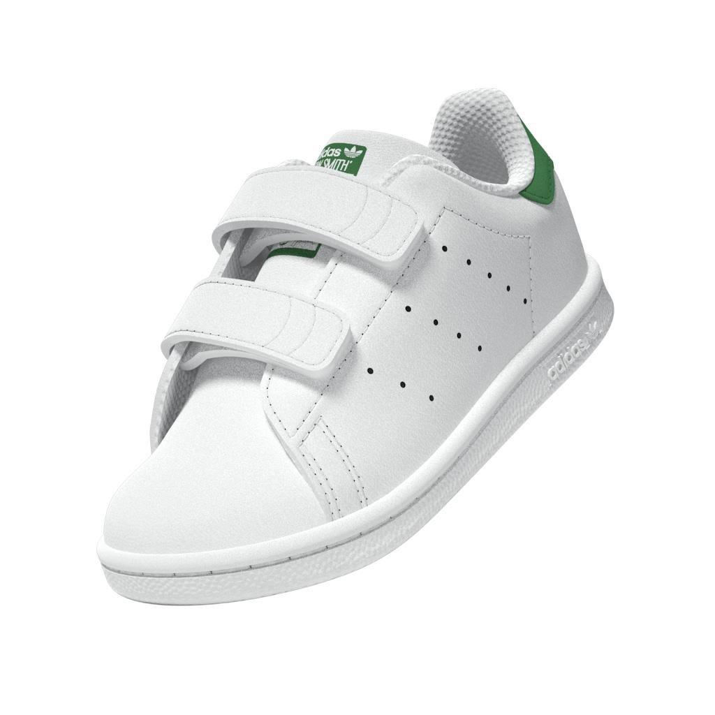 Unisex Kids Stan Smith Comfort Closure Shoes, White, , large image number 11