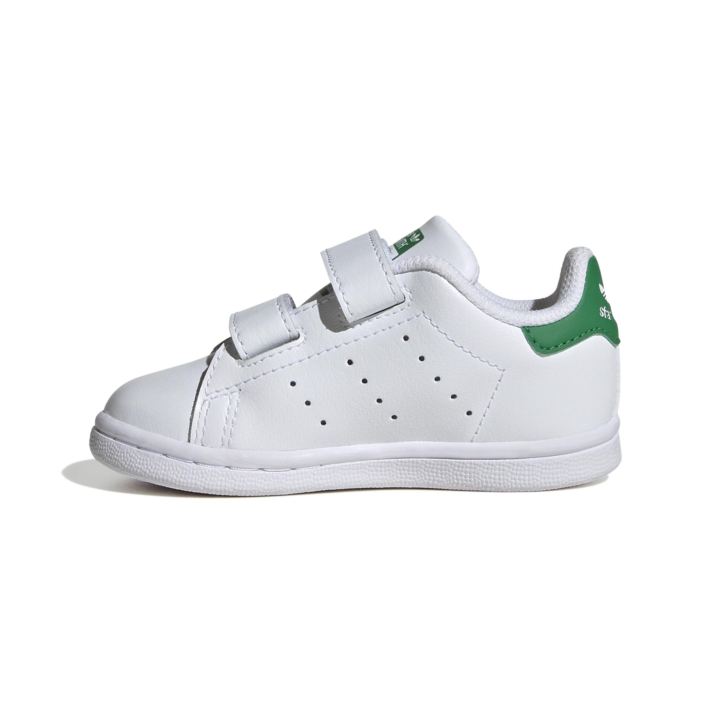Unisex Kids Stan Smith Comfort Closure Shoes, White, A701_ONE, large image number 12