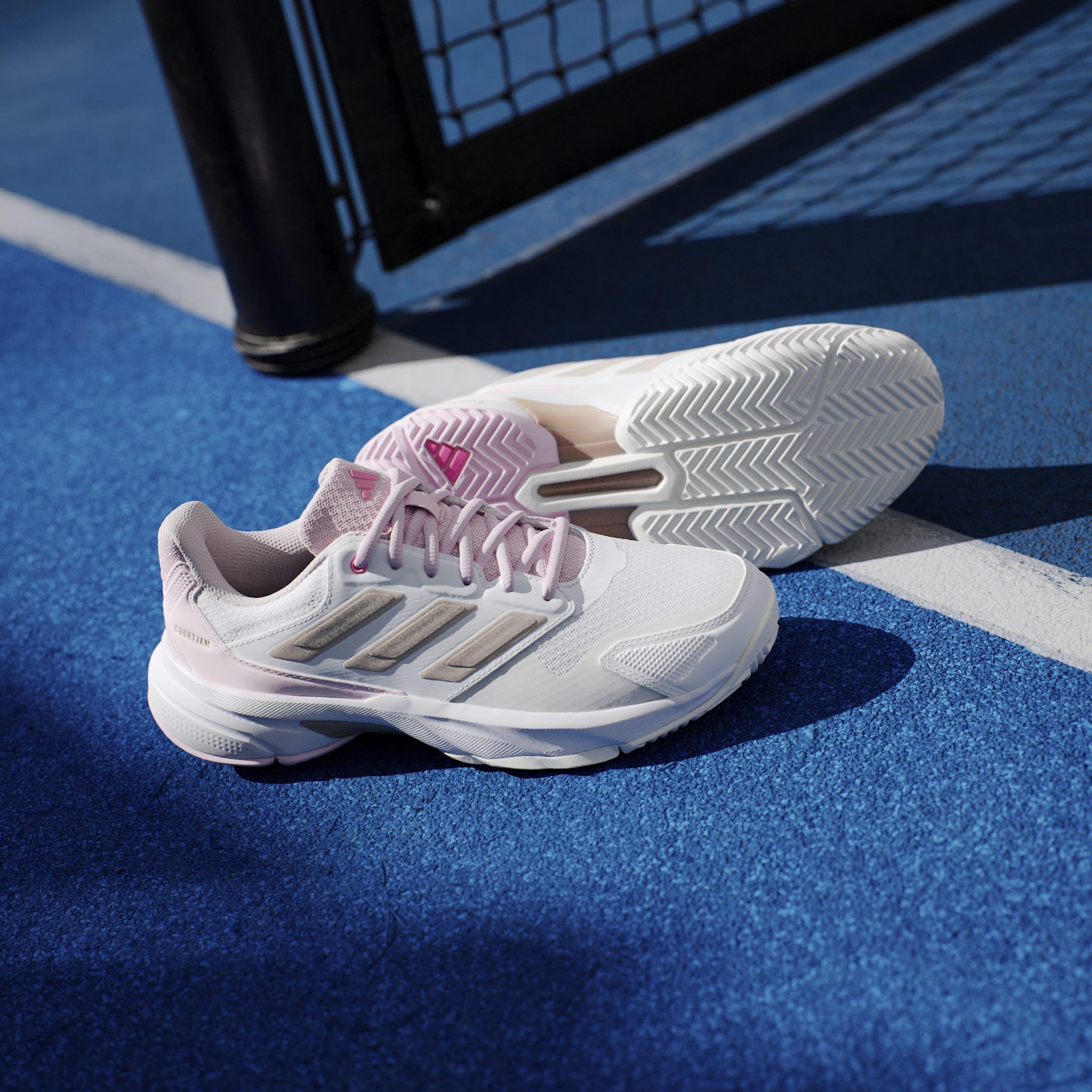 Courtjam Control 3 Tennis Shoes, White, A701_ONE, large image number 6