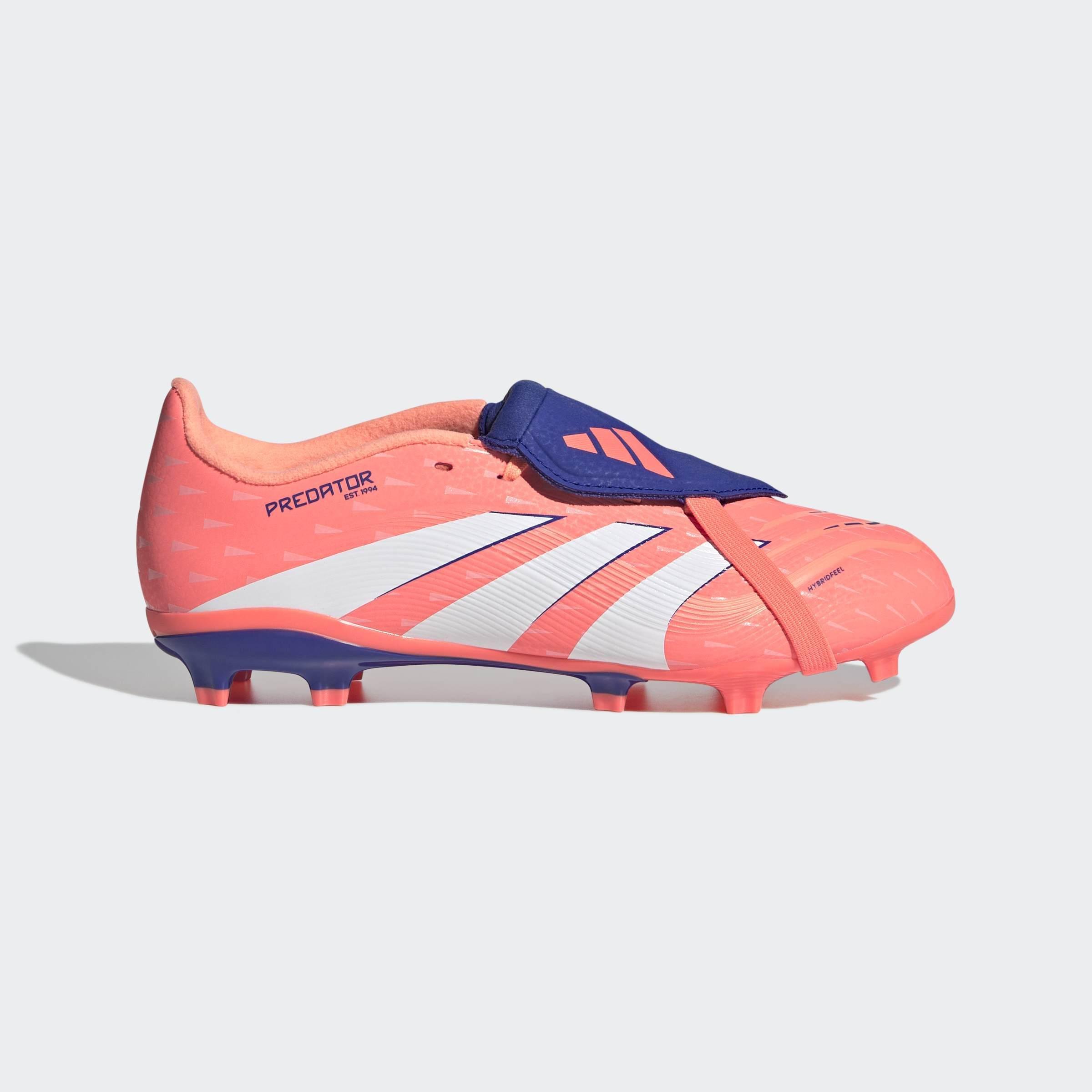Kids Unisex Predator League Fold-Over Tongue Firm/Multi-Ground Boots, Orange, A701_ONE, large image number 0