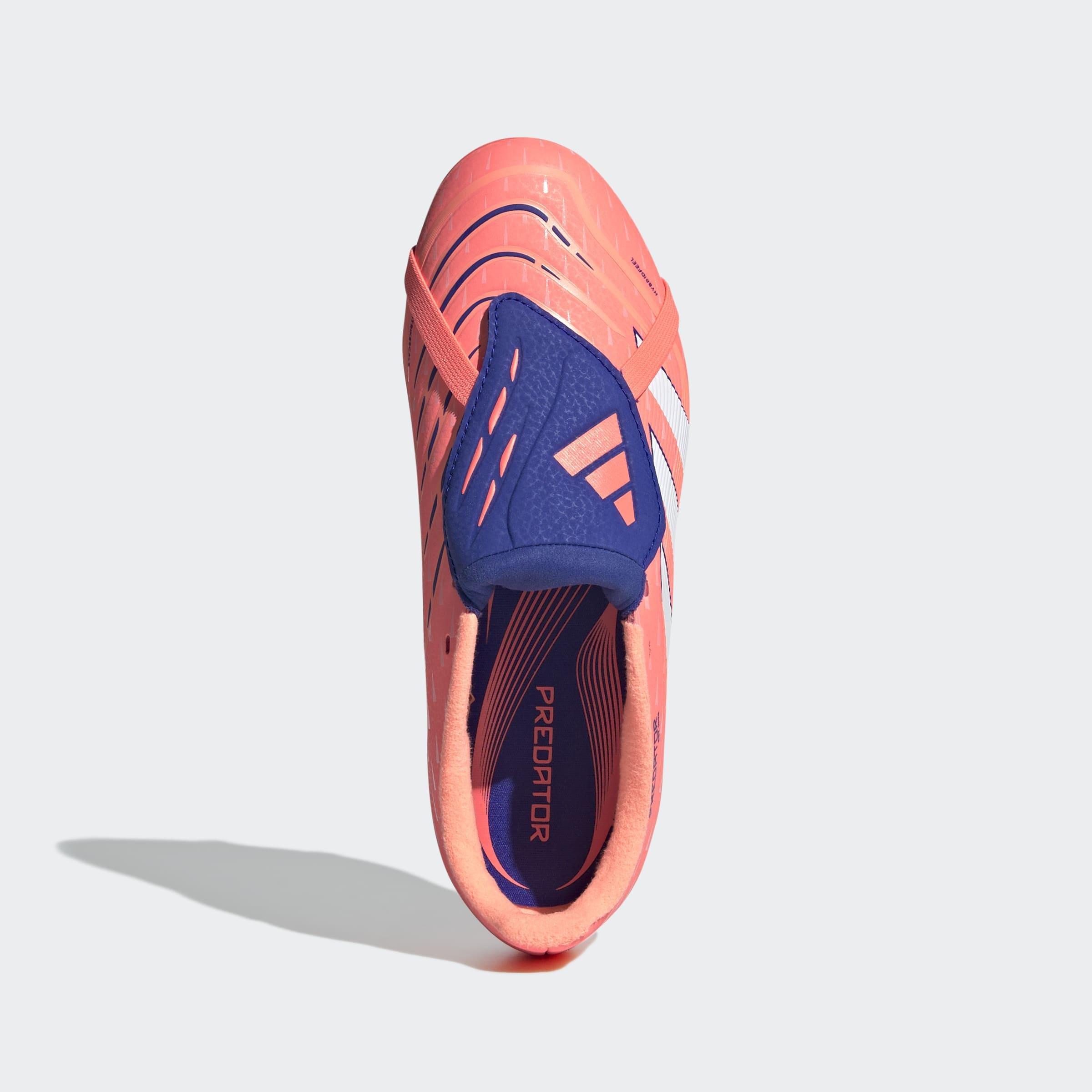 Kids Unisex Predator League Fold-Over Tongue Firm/Multi-Ground Boots, Orange, A701_ONE, large image number 1