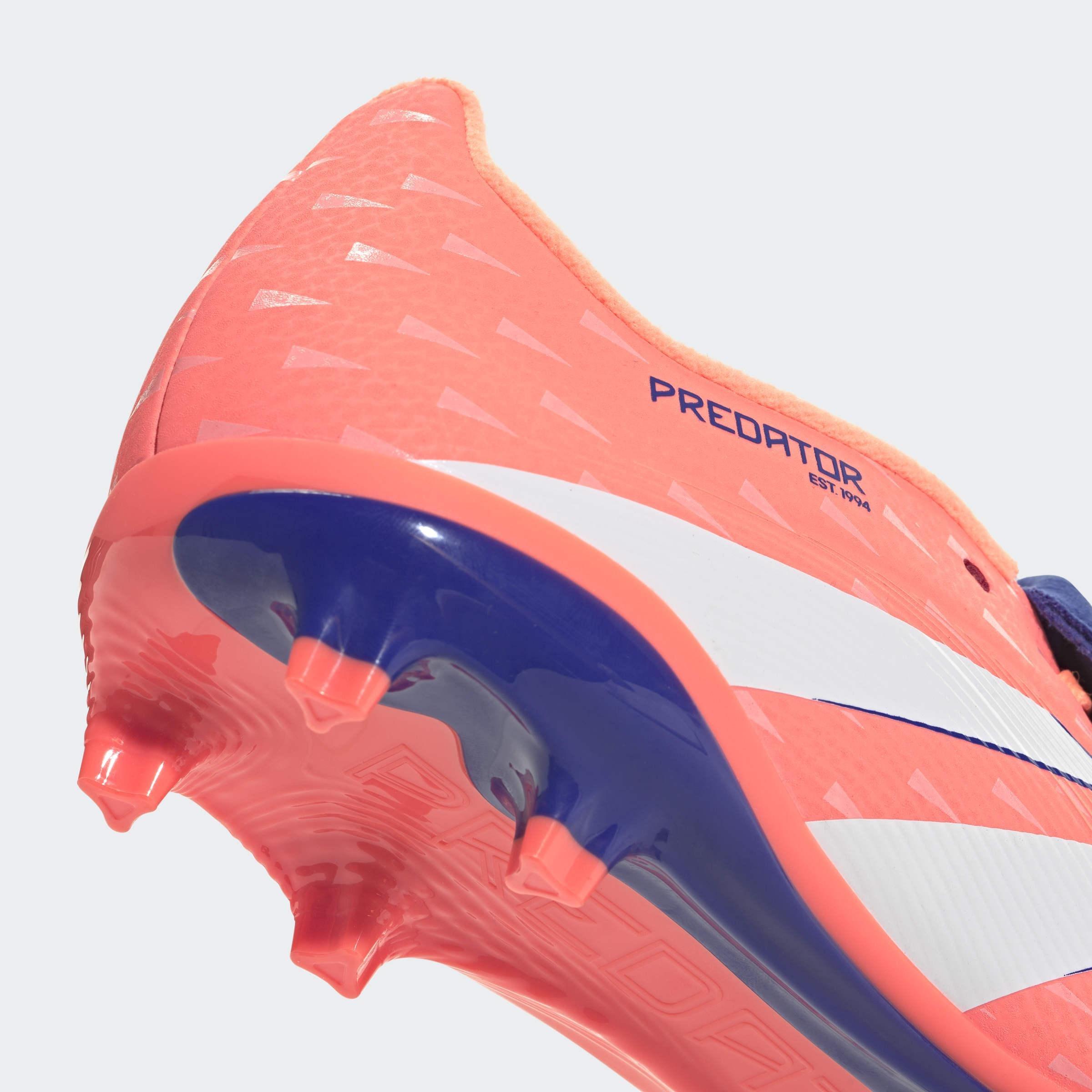 Kids Unisex Predator League Fold-Over Tongue Firm/Multi-Ground Boots, Orange, A701_ONE, large image number 4