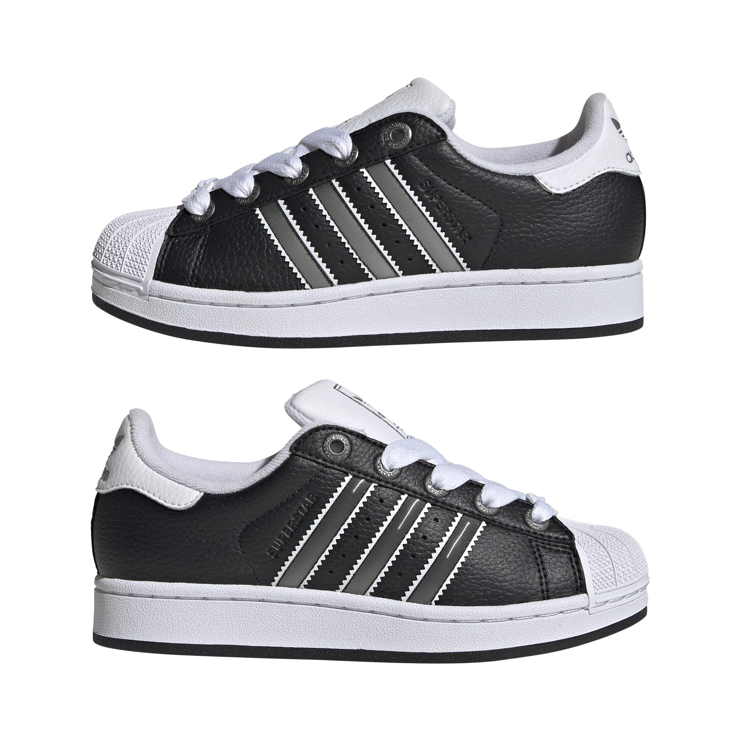 Kids Unisex Superstar II Shoes, Black, A701_ONE, large image number 11