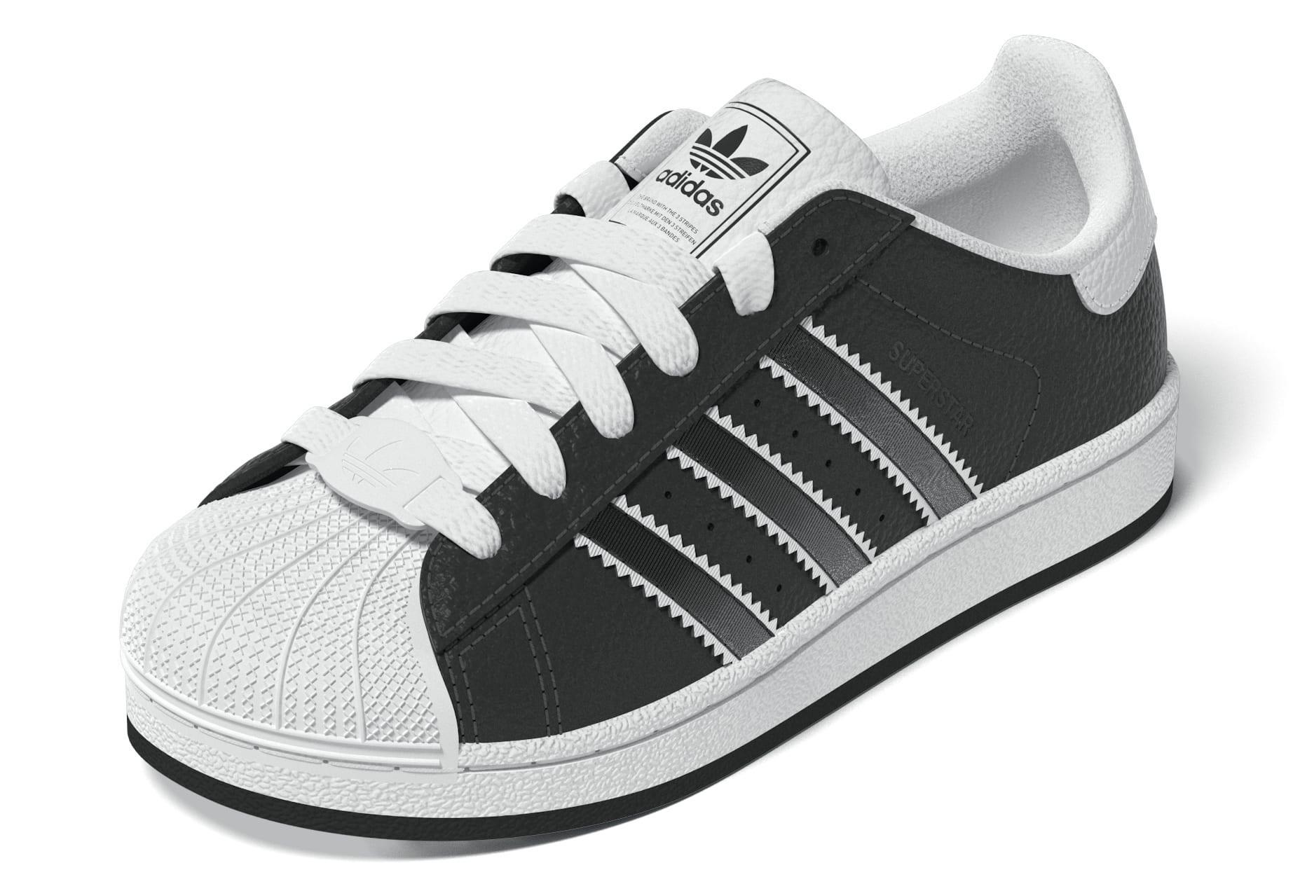 Kids Unisex Superstar II Shoes, Black, A701_ONE, large image number 6
