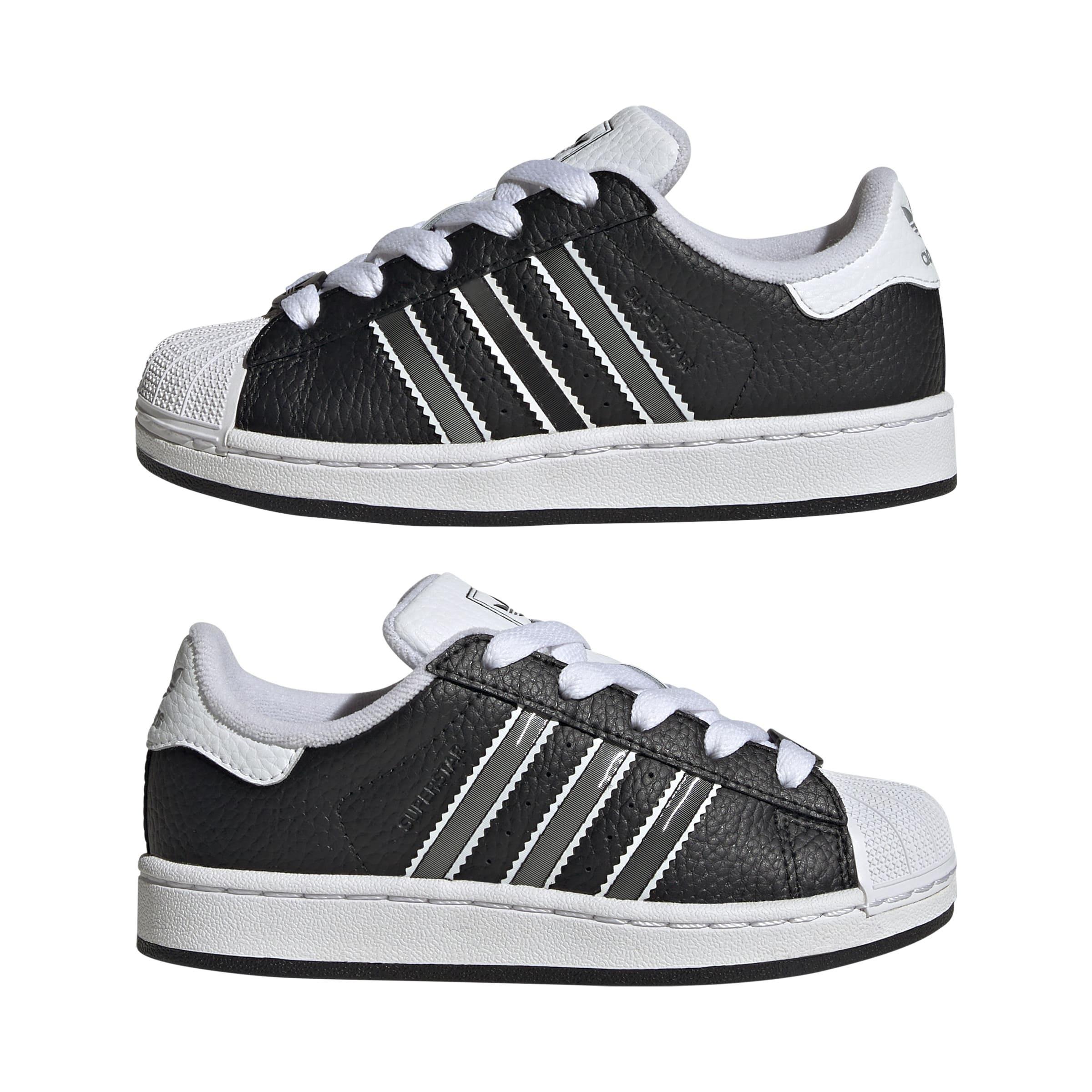 Kids Unisex Superstar II Shoes, Black, A701_ONE, large image number 10