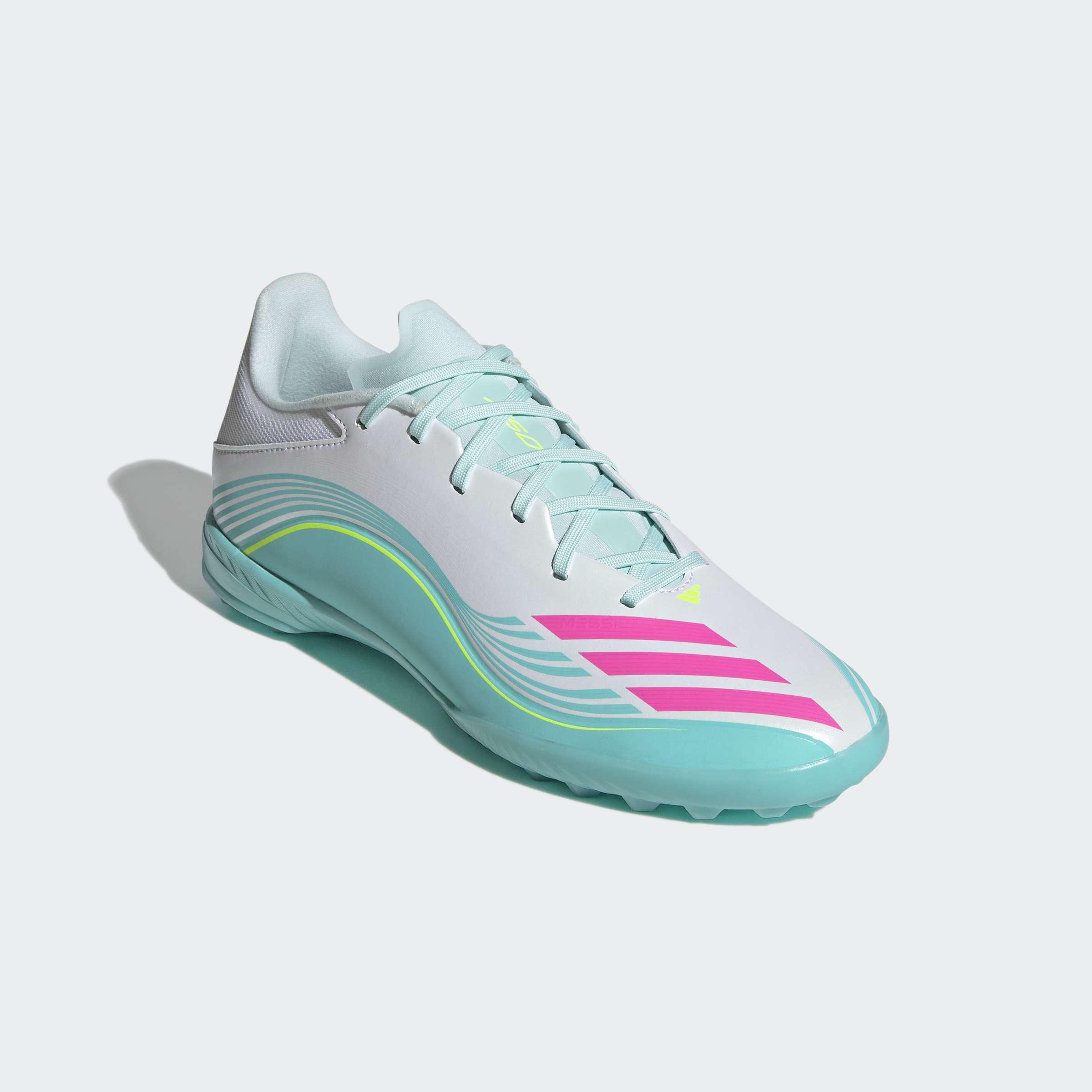 Unisex F50 MESSI LEAGUE Turf Football Shoes, White, A701_ONE, large image number 2
