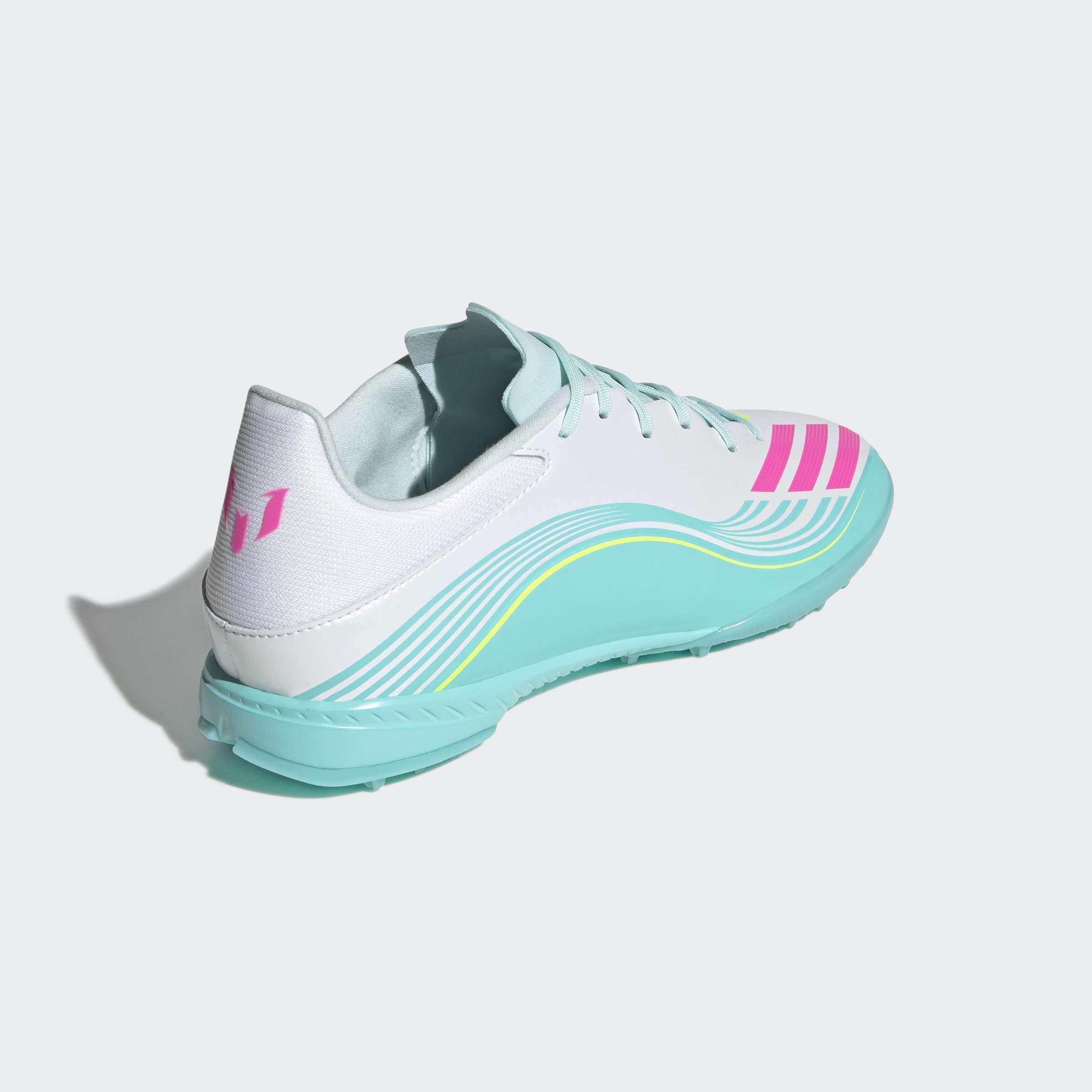 Unisex F50 MESSI LEAGUE Turf Football Shoes, White, A701_ONE, large image number 3