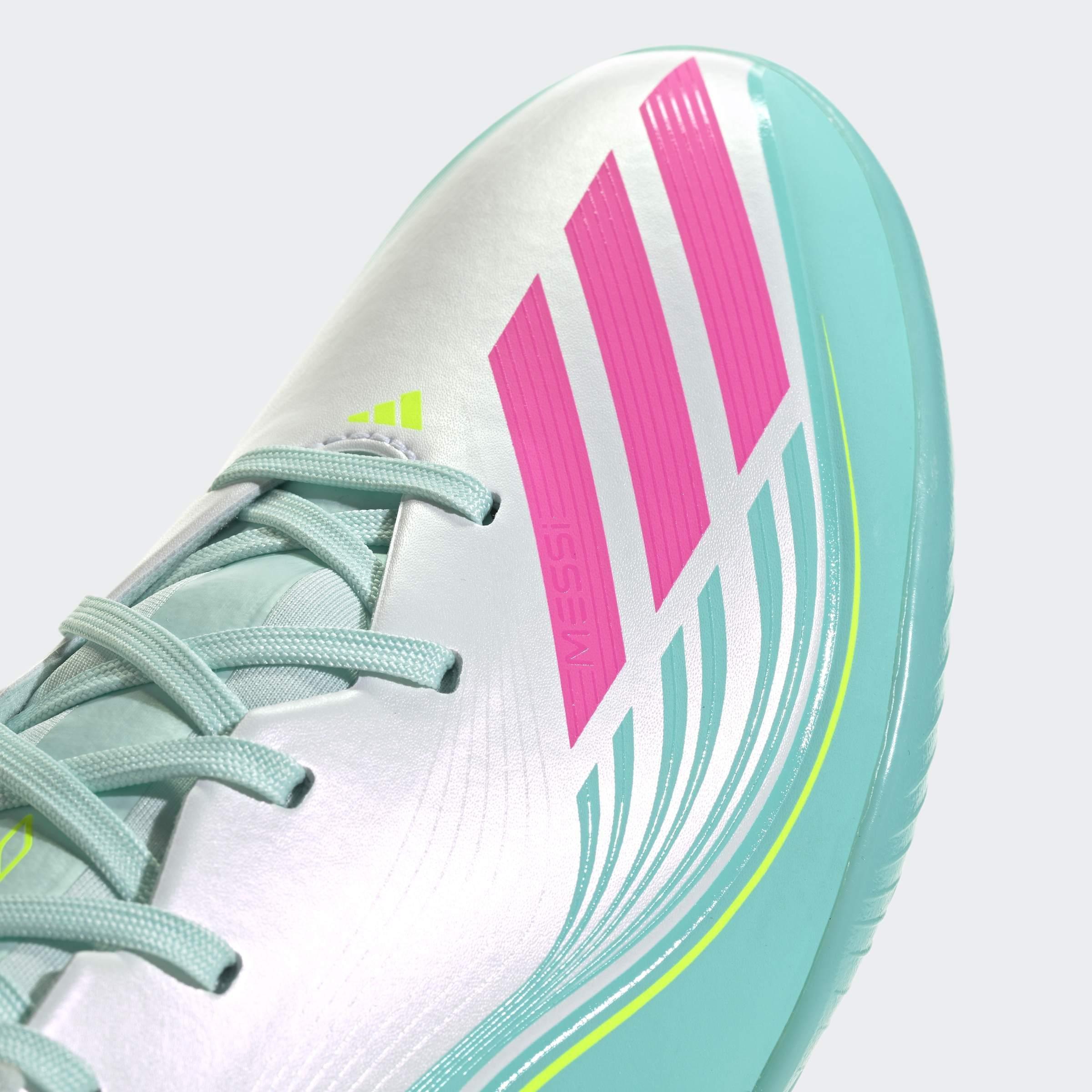 Unisex F50 MESSI LEAGUE Turf Football Shoes, White, A701_ONE, large image number 4