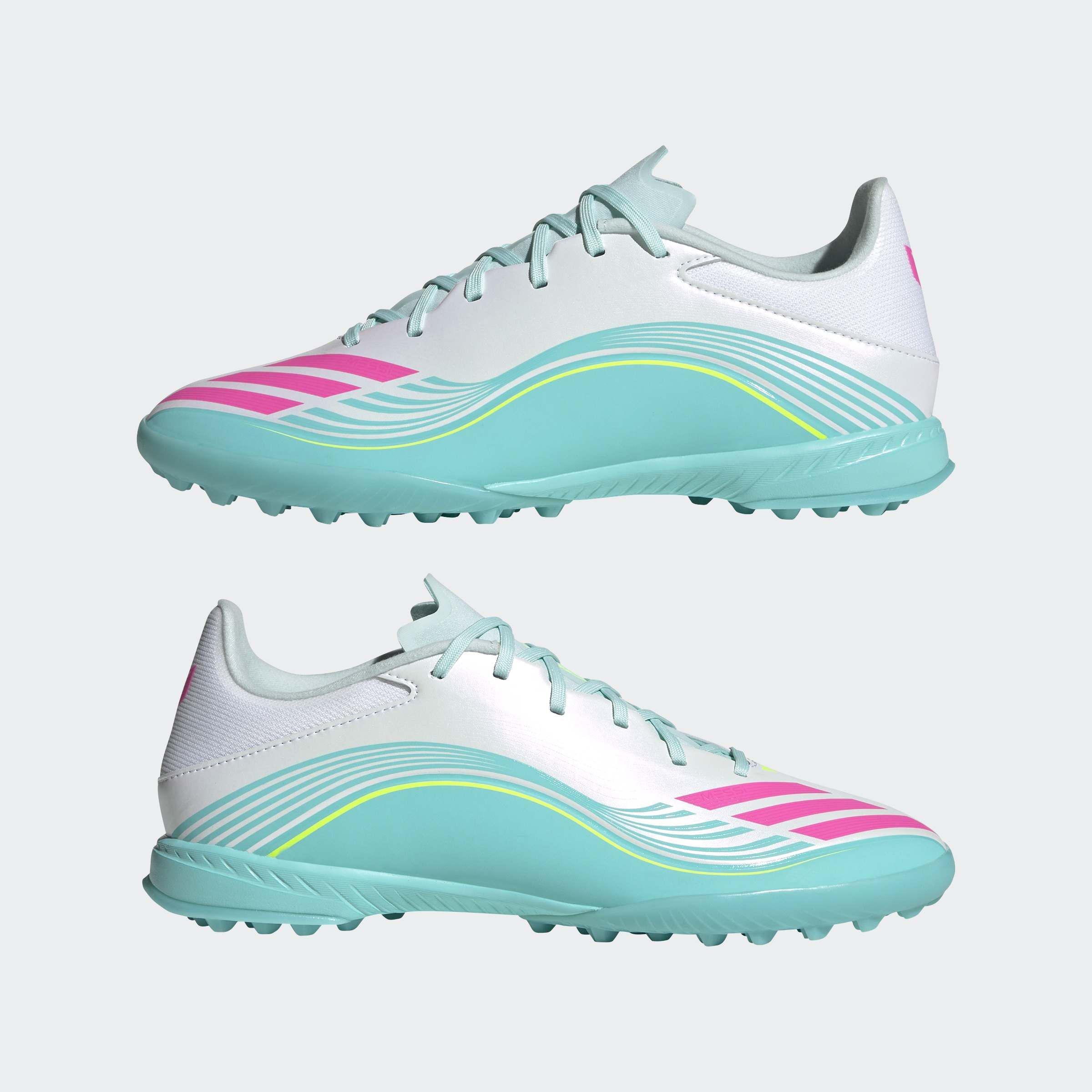 Unisex F50 MESSI LEAGUE Turf Football Shoes, White, A701_ONE, large image number 6