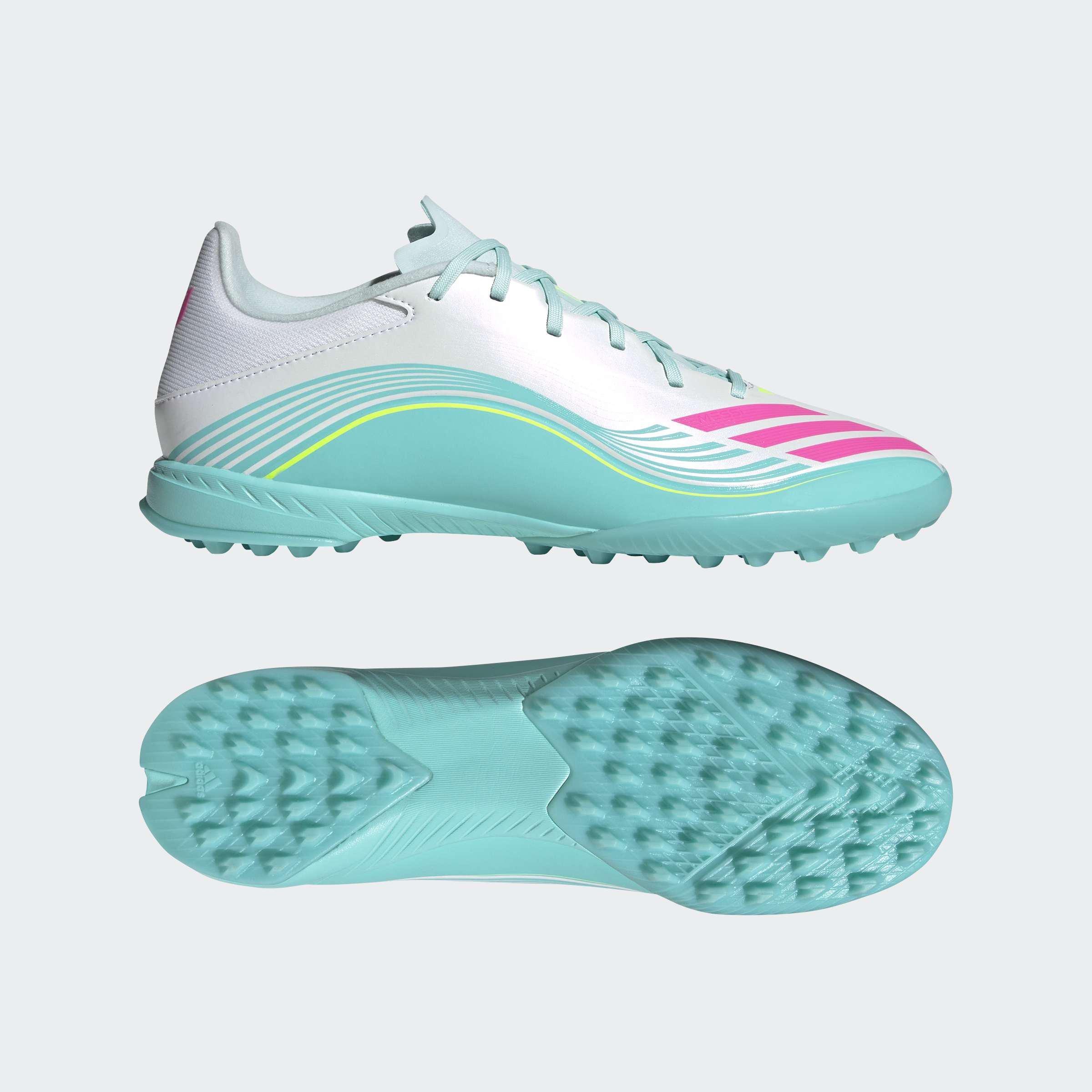 Unisex F50 MESSI LEAGUE Turf Football Shoes, White, A701_ONE, large image number 8