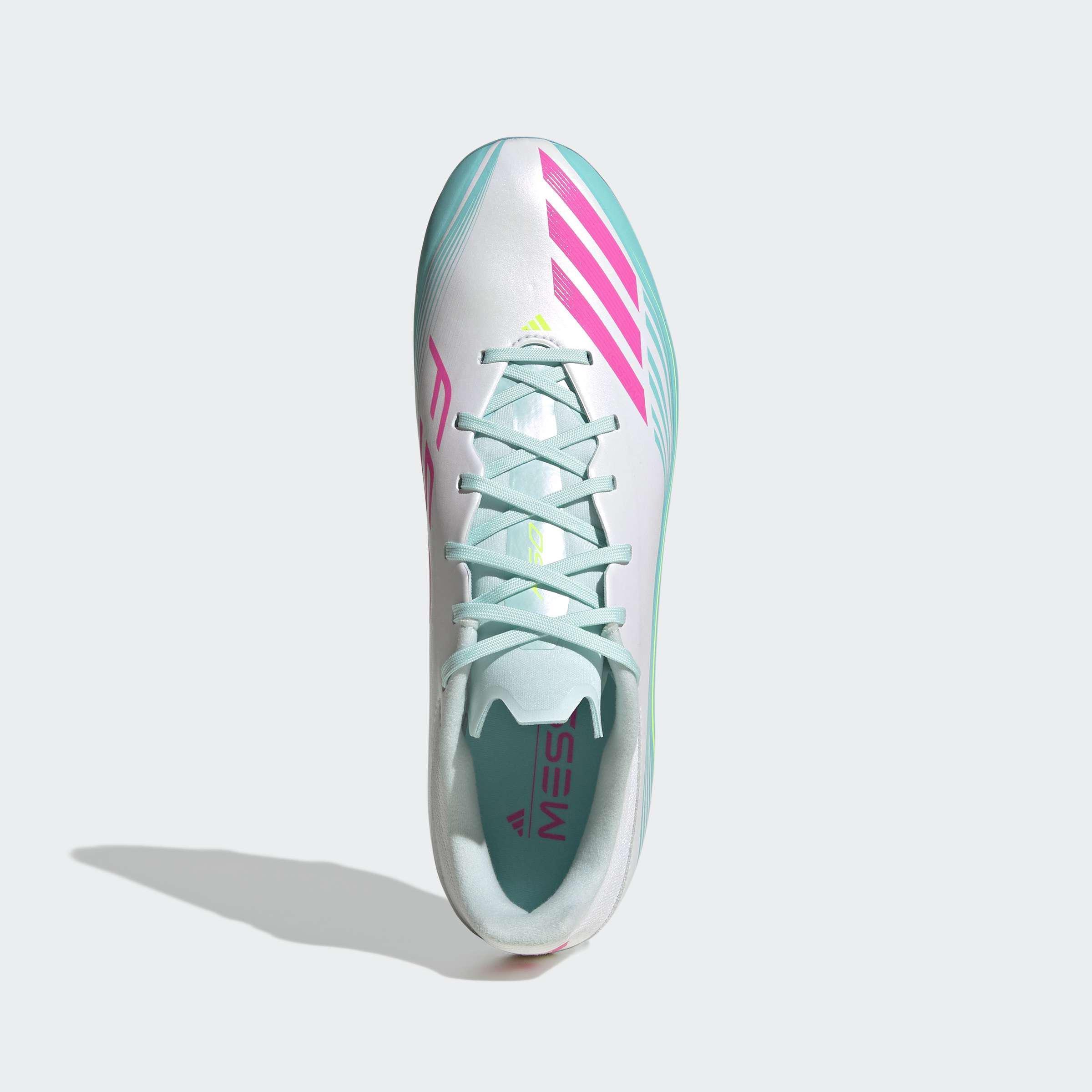 Unisex F50 MESSI LEAGUE Firm Ground /Multi Ground Football Boots, White, A701_ONE, large image number 1
