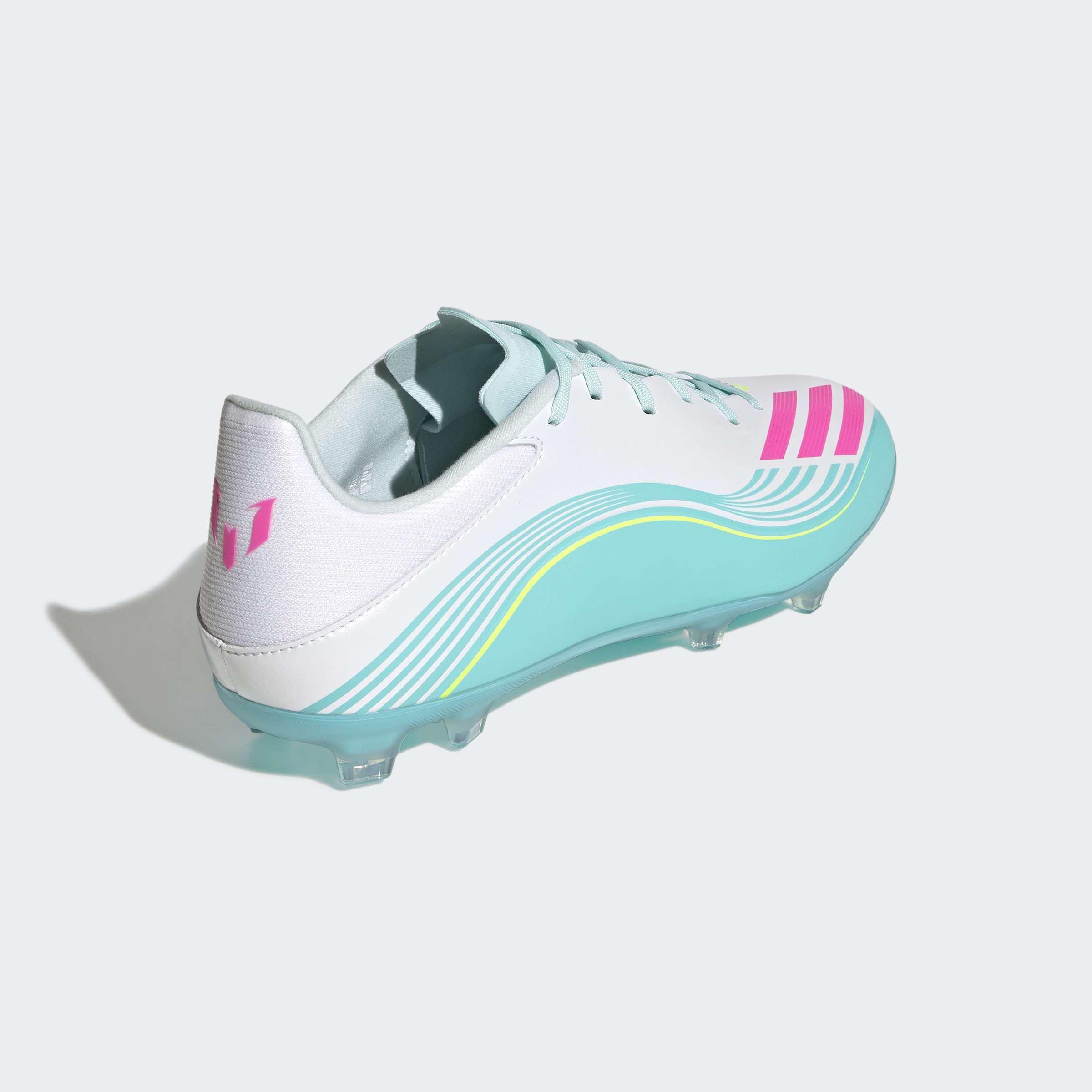 Unisex F50 MESSI LEAGUE Firm Ground /Multi Ground Football Boots, White, A701_ONE, large image number 3