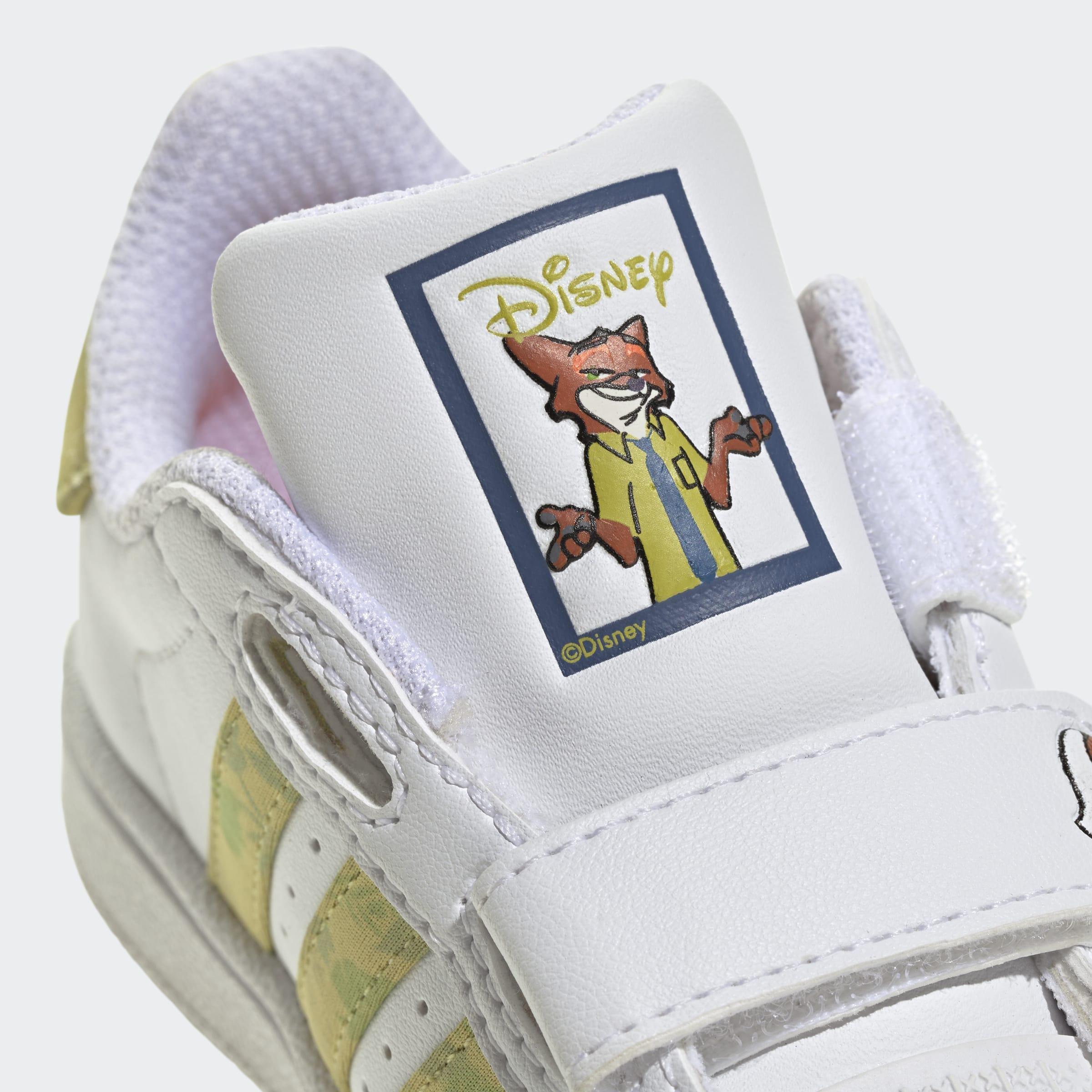 Kids Unisex adidas Disney Superstar II Comfort Closure Shoes, White, A701_ONE, large image number 4