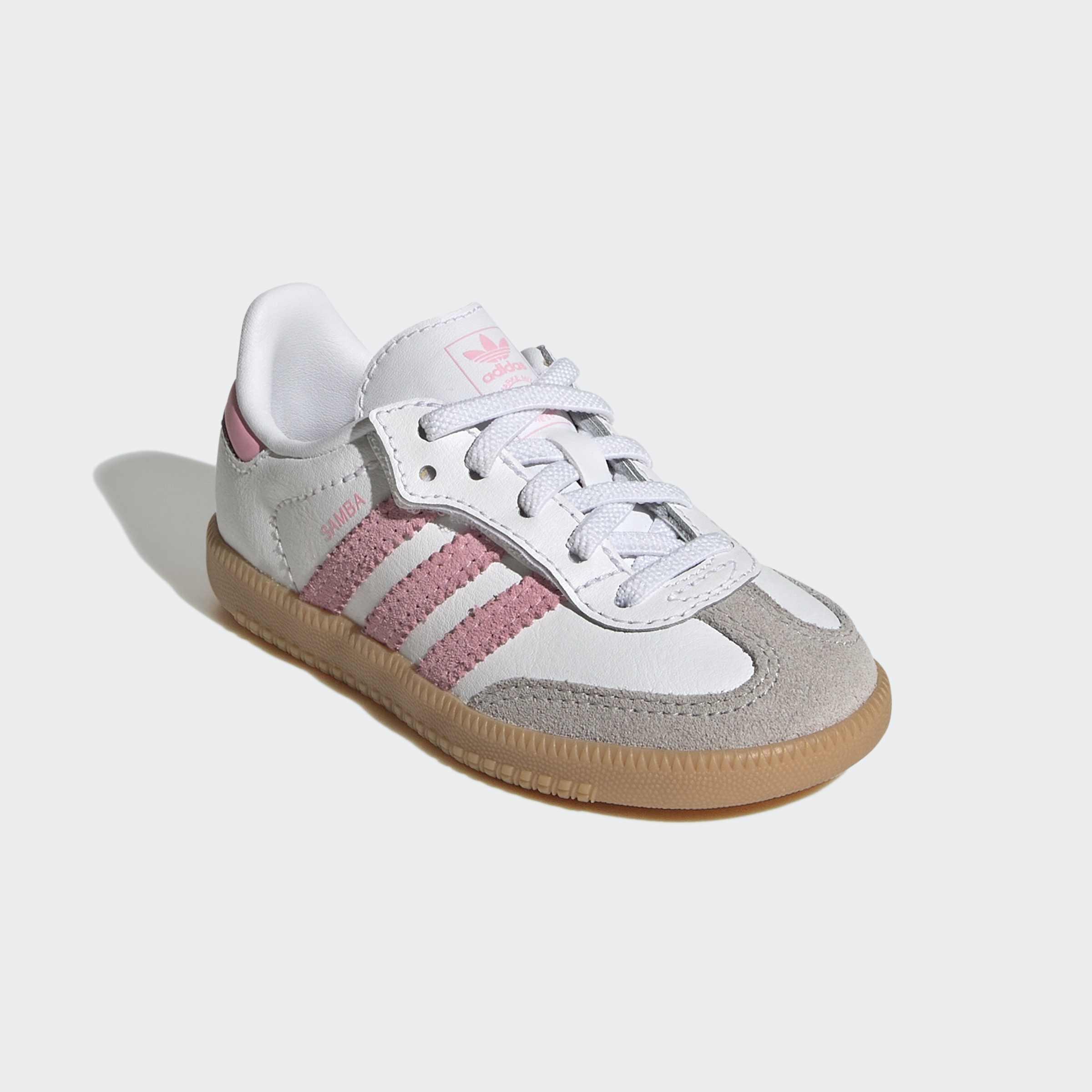 Kids Unisex Samba OG Comfort Closure Elastic Lace Shoes, White, A701_ONE, large image number 3