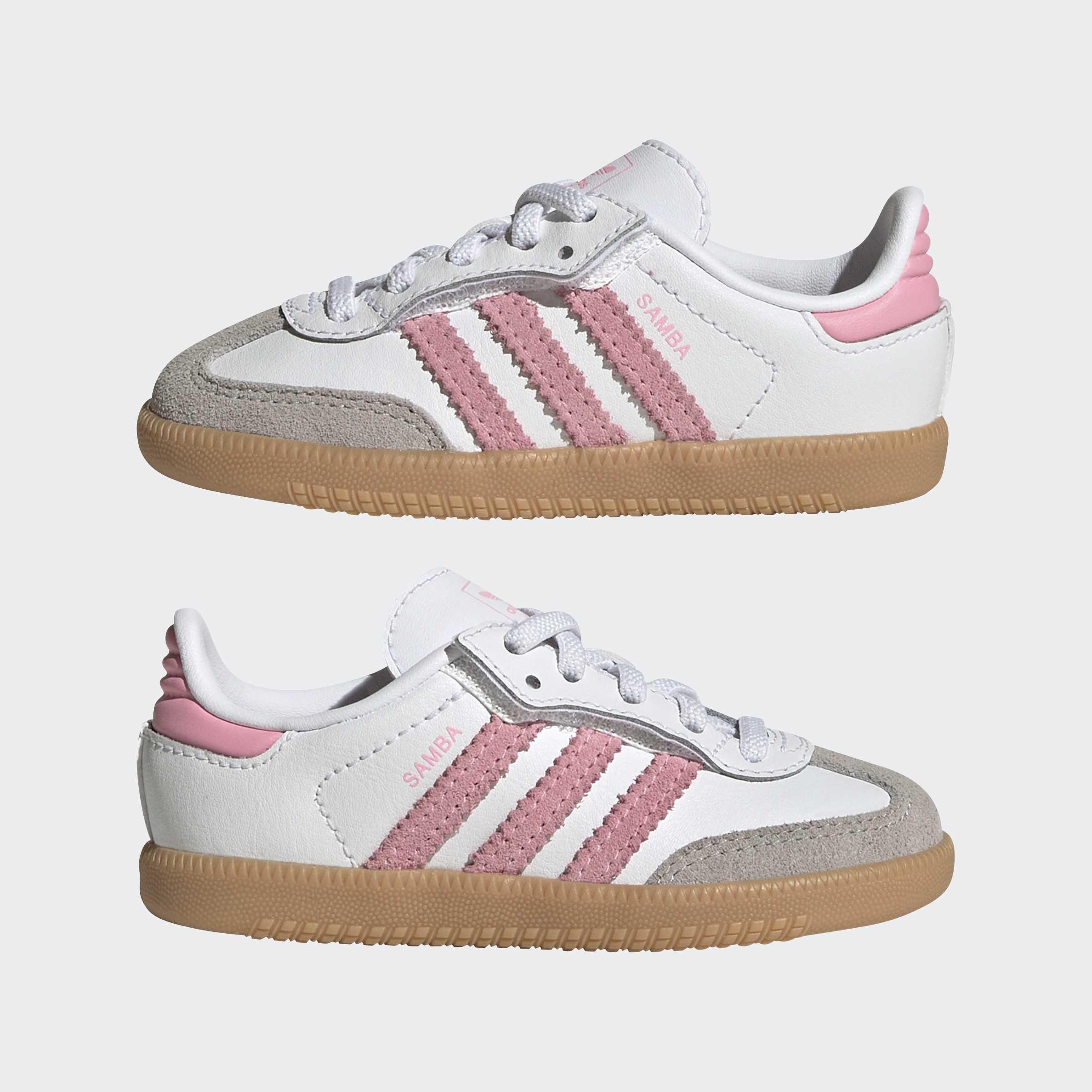 Kids Unisex Samba OG Comfort Closure Elastic Lace Shoes, White, A701_ONE, large image number 10