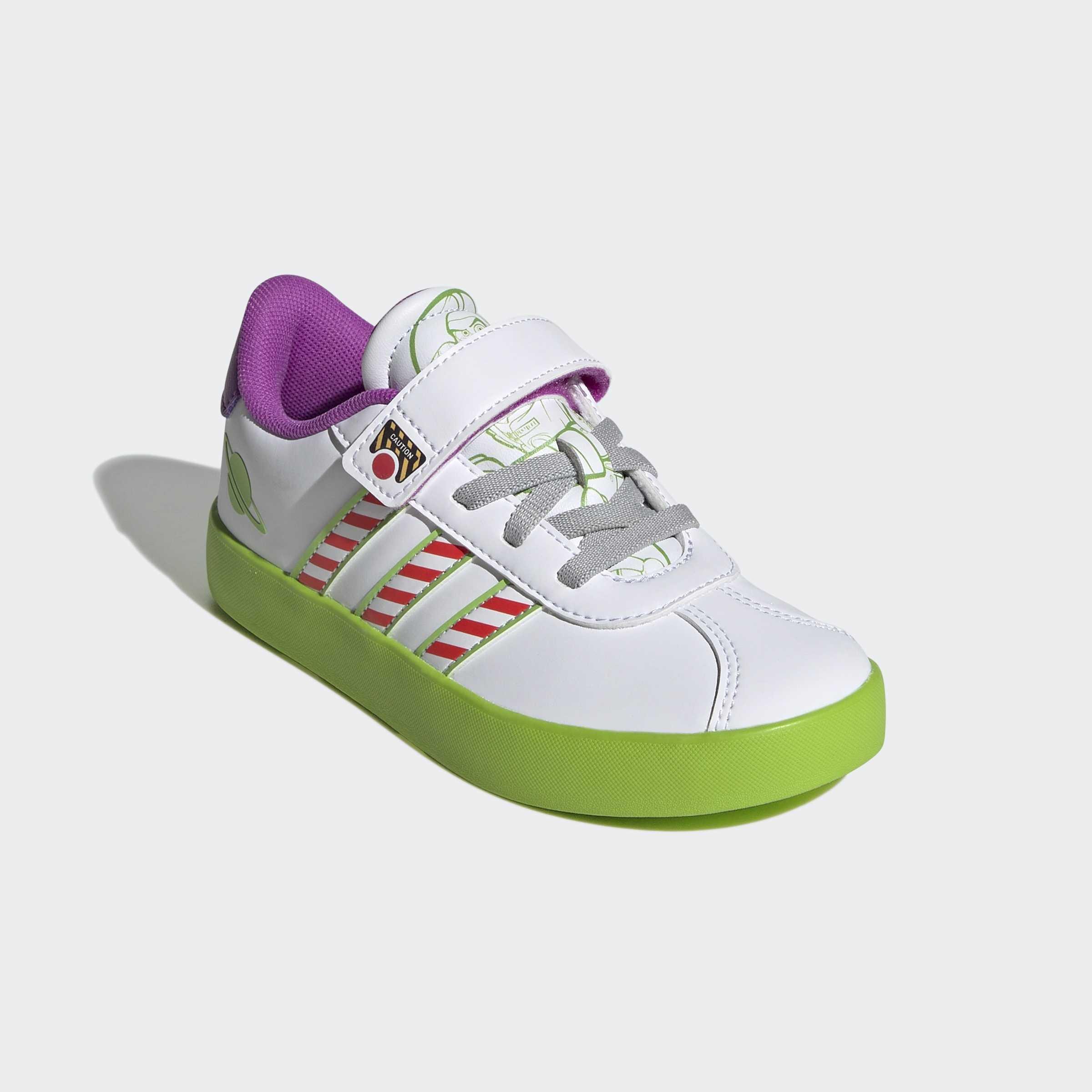 Kids Unisex Adidas Pixar Toy Story Vl Court 3.0 Shoes Children, White, A701_ONE, large image number 2
