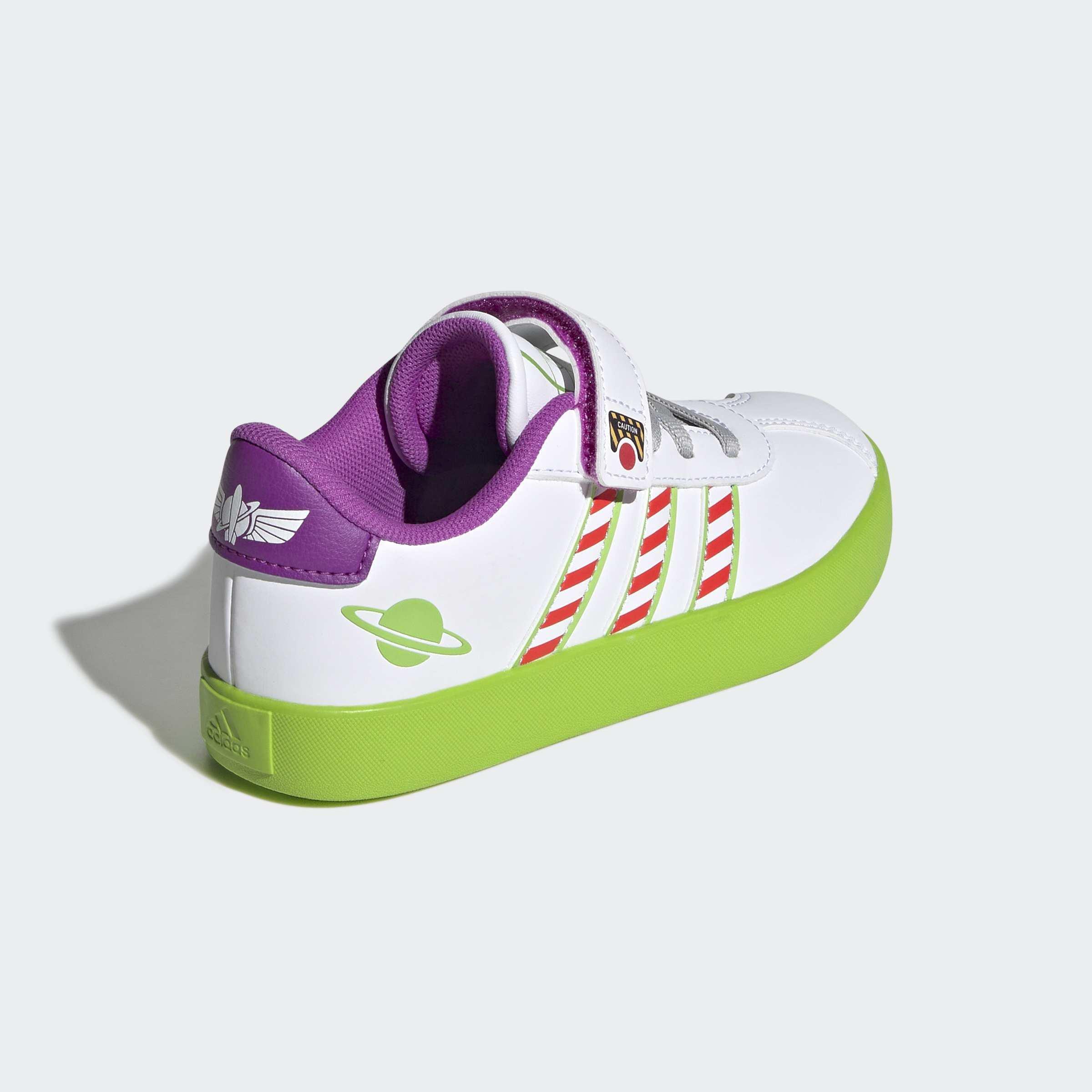 Kids Unisex Adidas Pixar Toy Story Vl Court 3.0 Shoes Children, White, A701_ONE, large image number 3