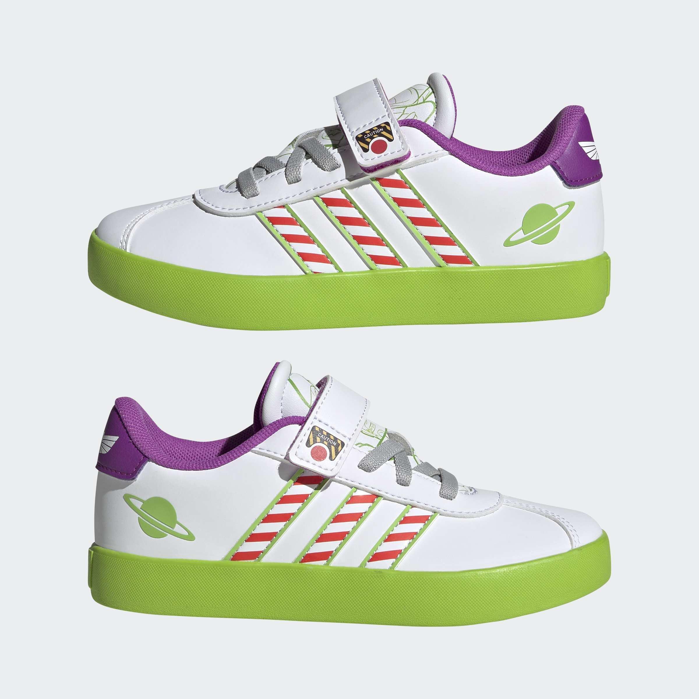 Kids Unisex Adidas Pixar Toy Story Vl Court 3.0 Shoes Children, White, A701_ONE, large image number 6