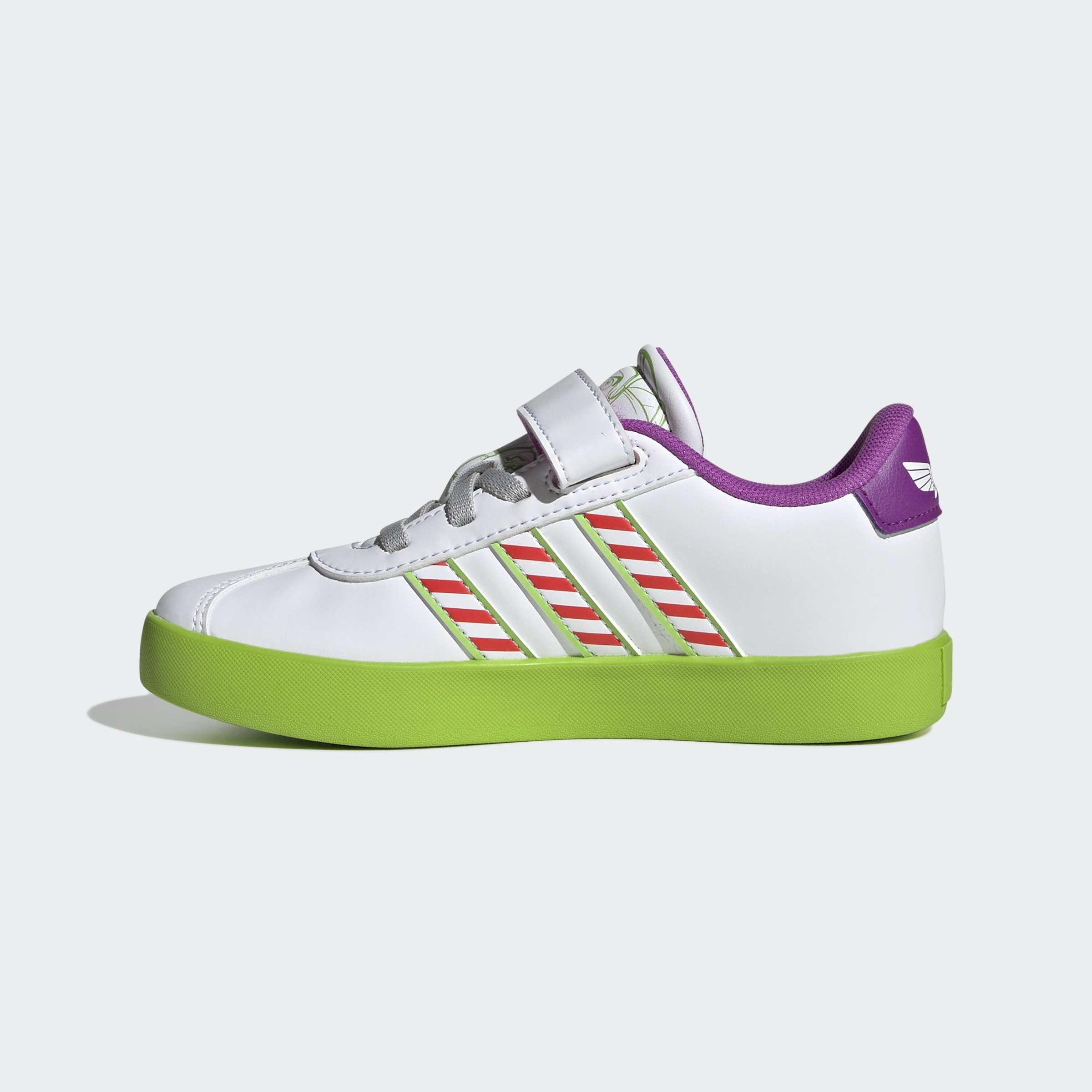 Kids Unisex Adidas Pixar Toy Story Vl Court 3.0 Shoes Children, White, A701_ONE, large image number 7