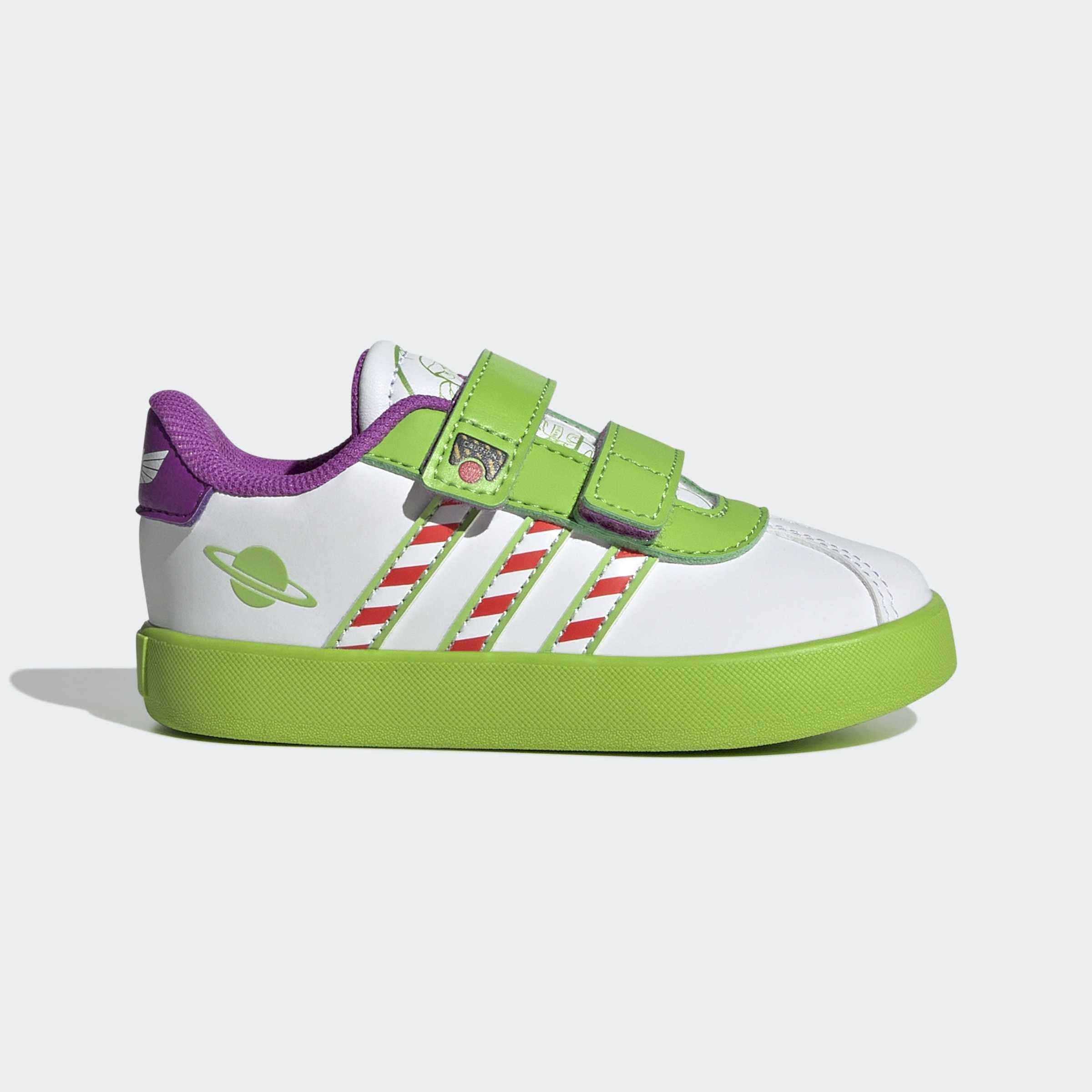 Kids Unisex Adidas Pixar Toy Story Vl Court 3.0 Shoes Infants, White, A701_ONE, large image number 0