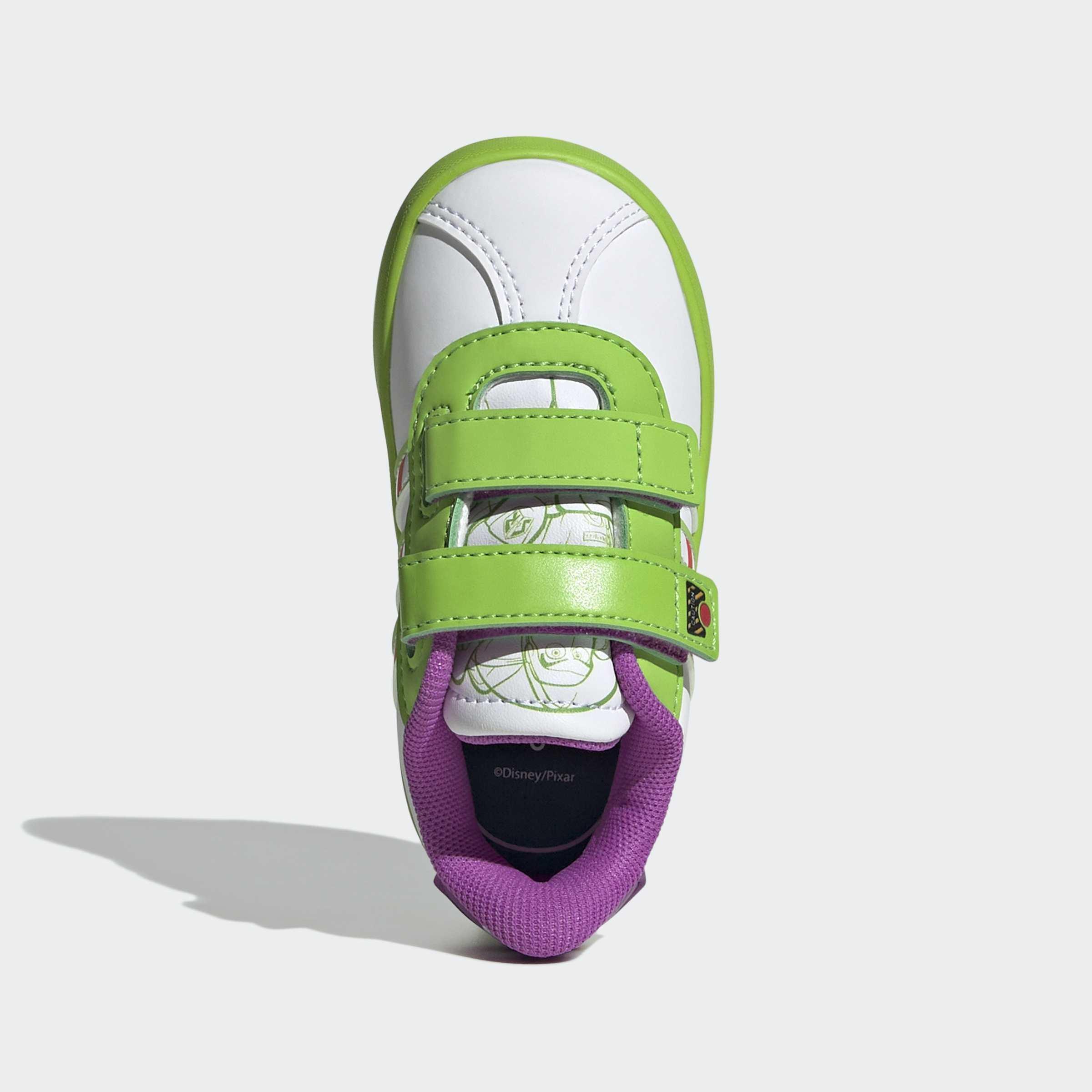 Kids Unisex Adidas Pixar Toy Story Vl Court 3.0 Shoes Infants, White, A701_ONE, large image number 1