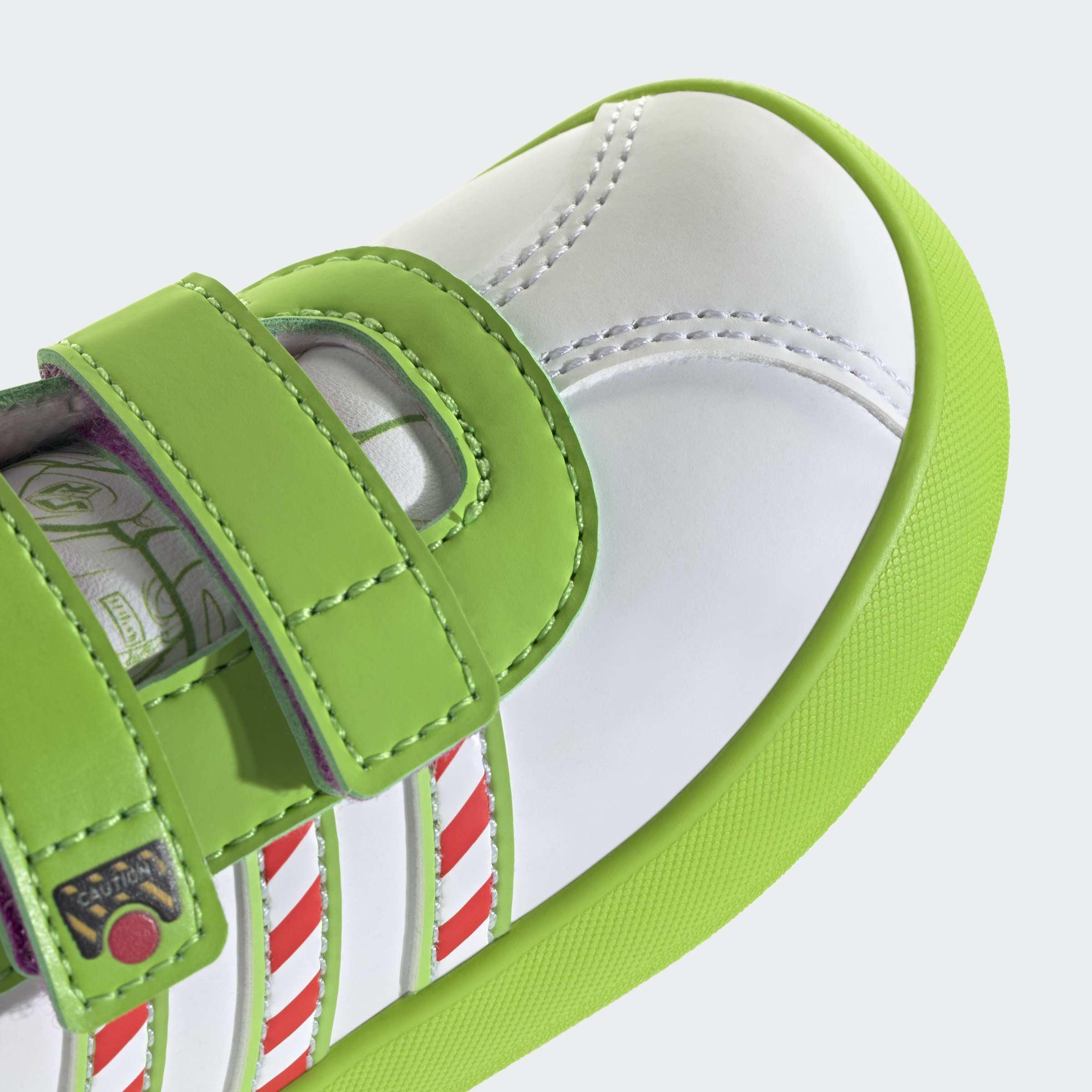 Kids Unisex Adidas Pixar Toy Story Vl Court 3.0 Shoes Infants, White, A701_ONE, large image number 5