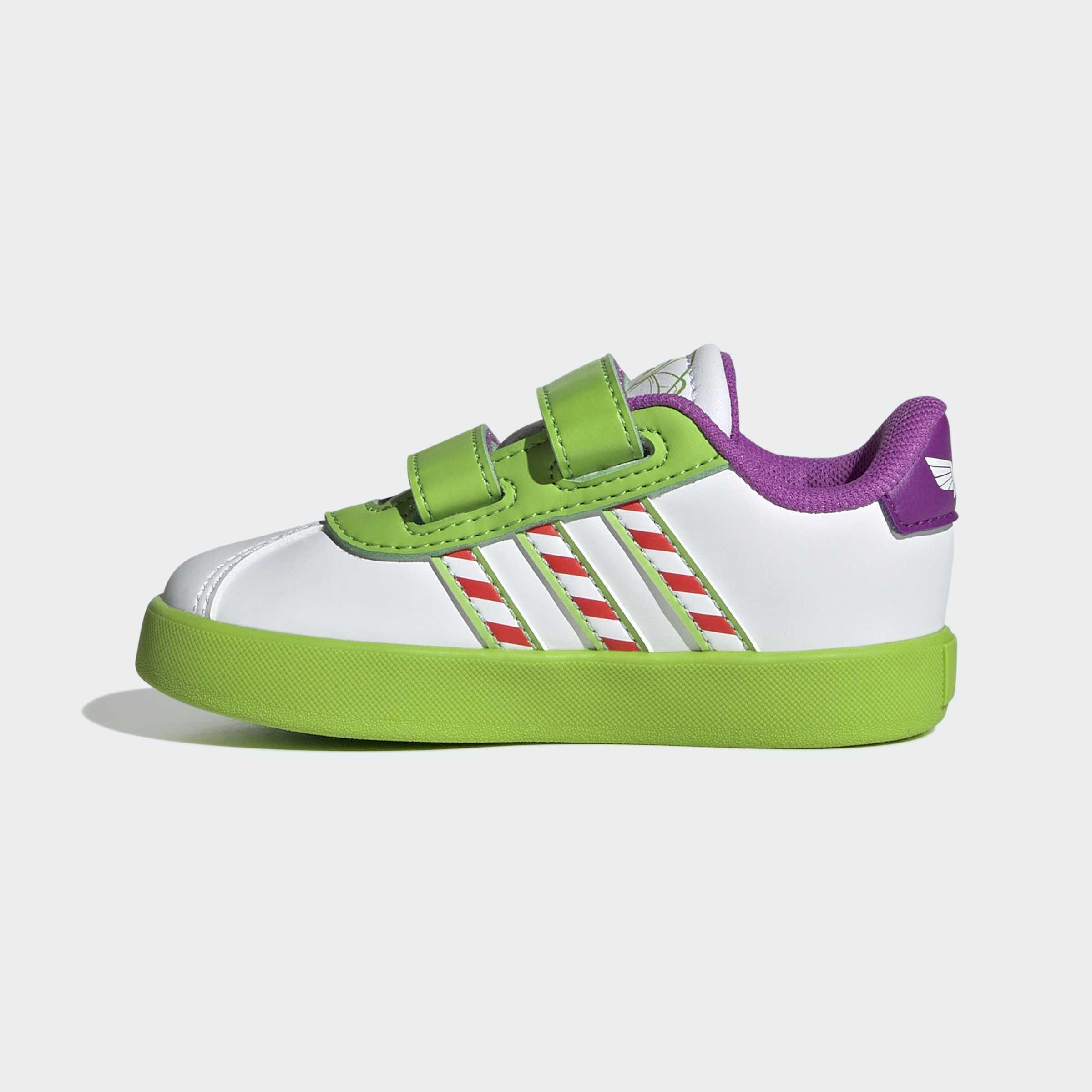 Kids Unisex Adidas Pixar Toy Story Vl Court 3.0 Shoes Infants, White, A701_ONE, large image number 6