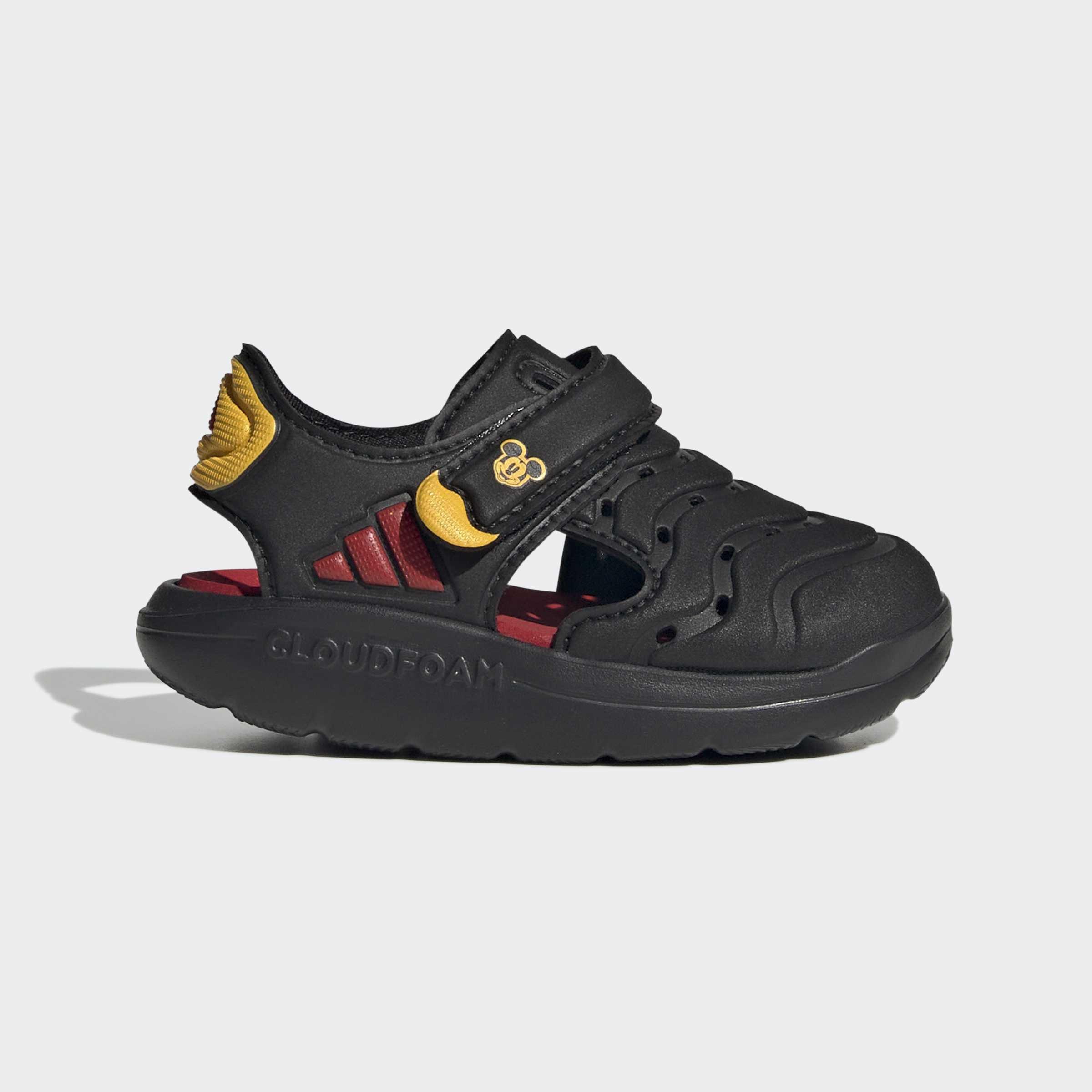 Kids Unisex adidas Disney Mickey Mouse Water Sandals, Black