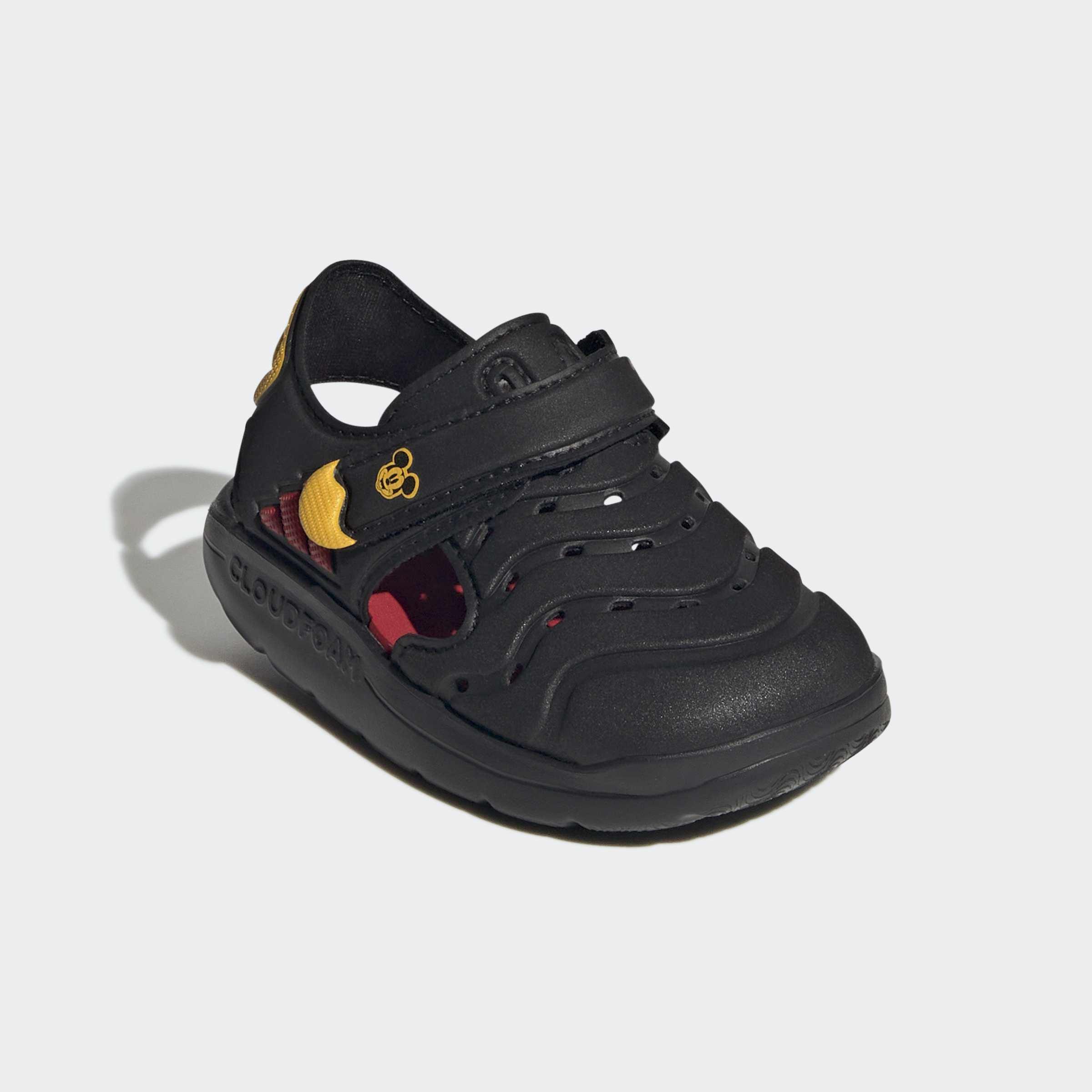 Kids Unisex adidas Disney Mickey Mouse Water Sandals, Black, A701_ONE, large image number 2