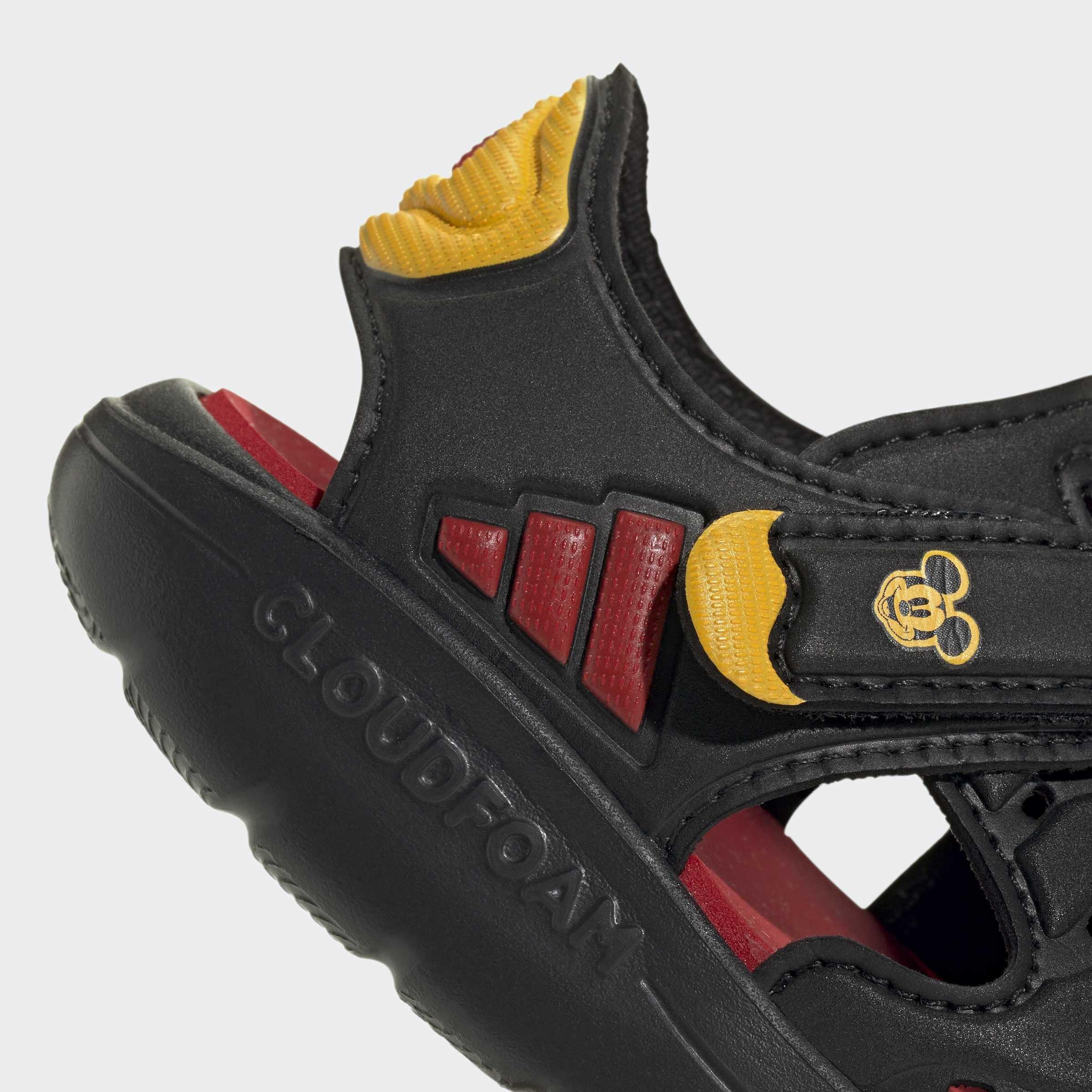 Kids Unisex adidas Disney Mickey Mouse Water Sandals, Black, A701_ONE, large image number 4