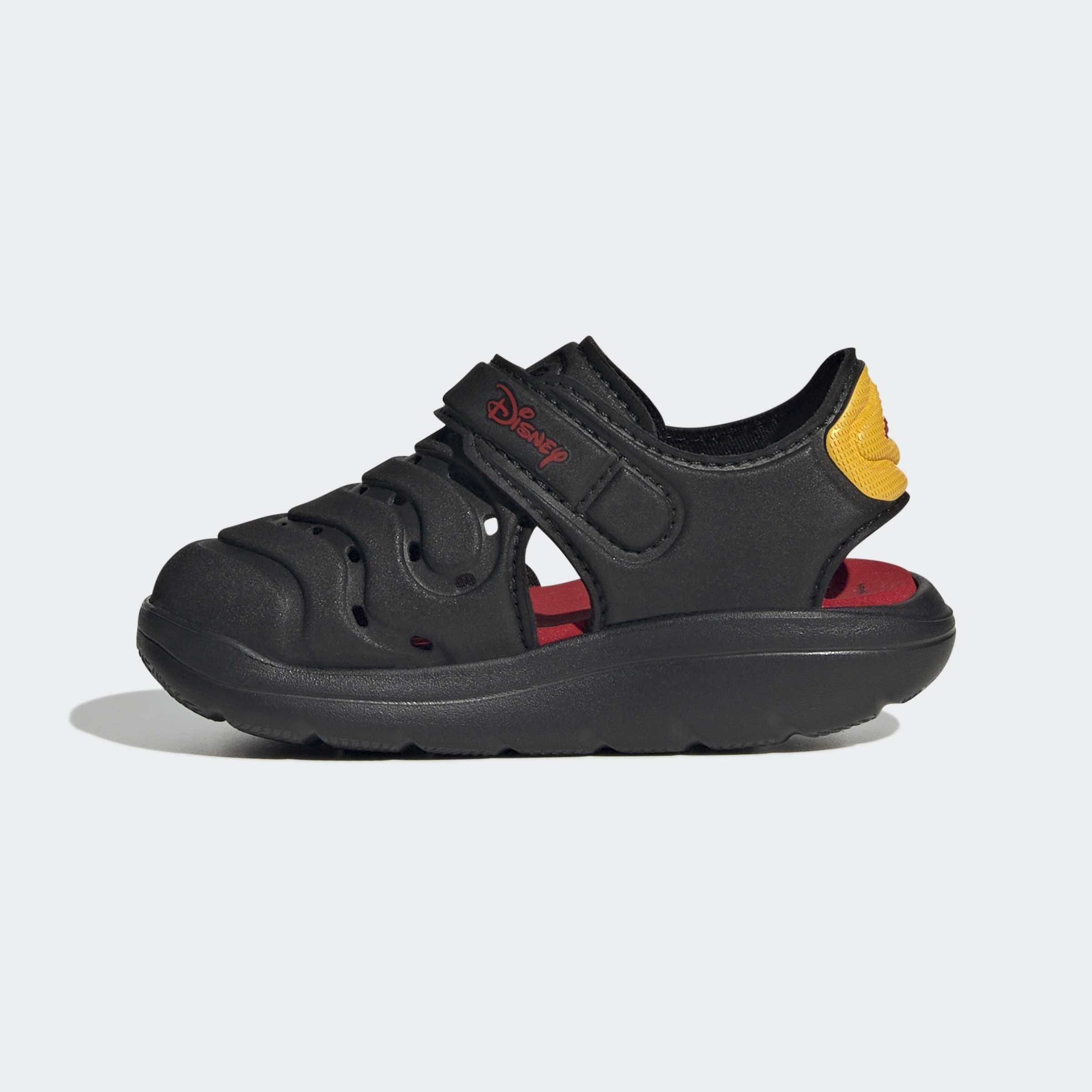 Kids Unisex adidas Disney Mickey Mouse Water Sandals, Black, A701_ONE, large image number 7