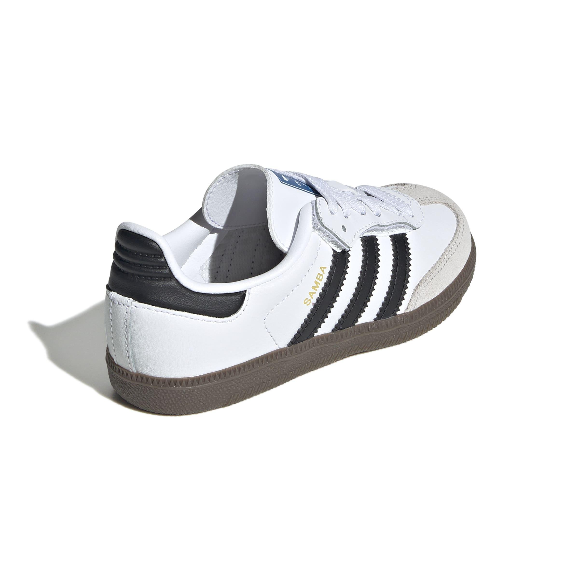 Kids Unisex Samba OG Comfort Closure Elastic Lace Shoes, White, , large image number 4
