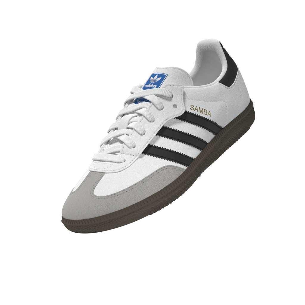 Kids Unisex Samba OG Comfort Closure Elastic Lace Shoes, White, , large image number 8