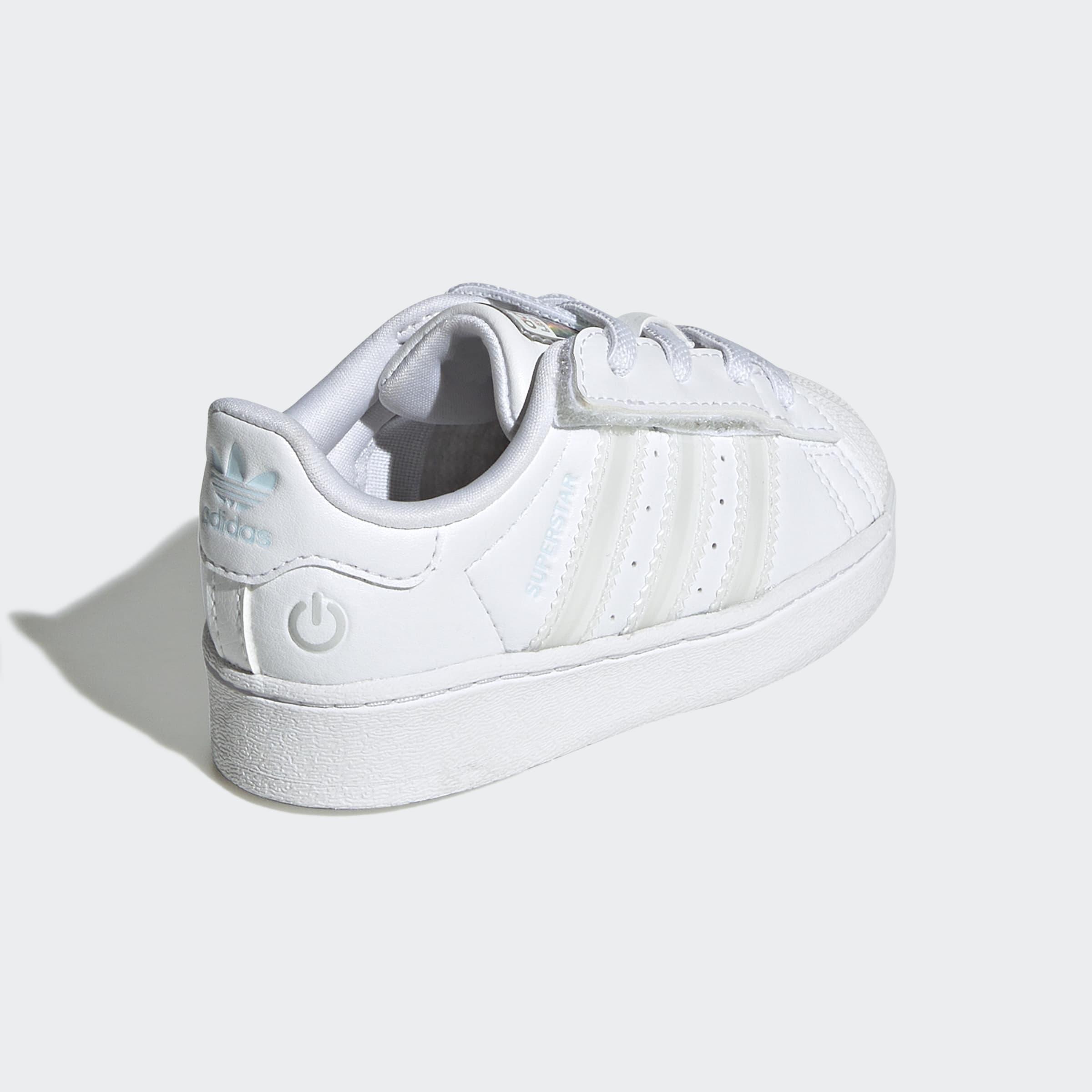 Kids Unisex Superstar Led Lights Comfort Closure Elastic Lace Shoes, White, A701_ONE, large image number 3