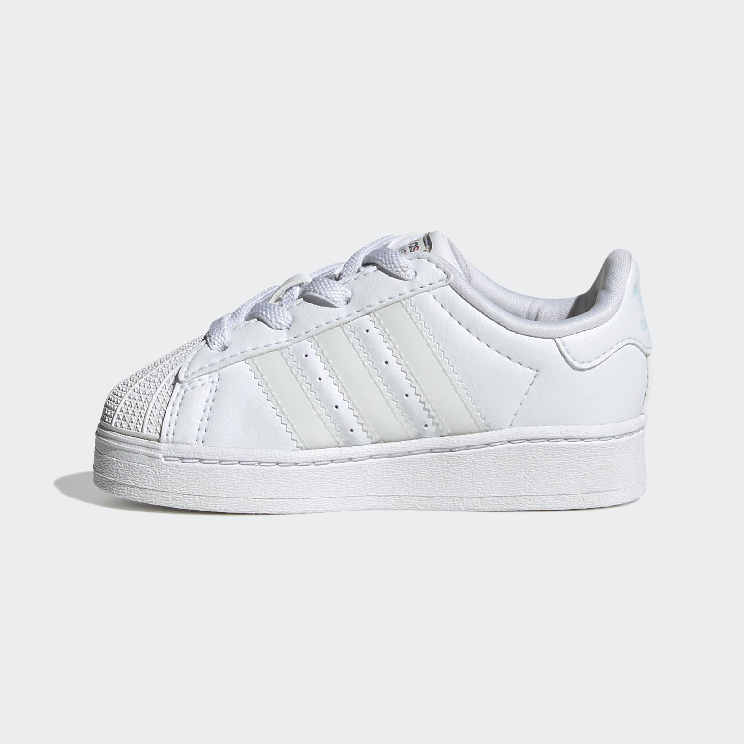 Kids Unisex Superstar Led Lights Comfort Closure Elastic Lace Shoes, White, A701_ONE, large image number 8