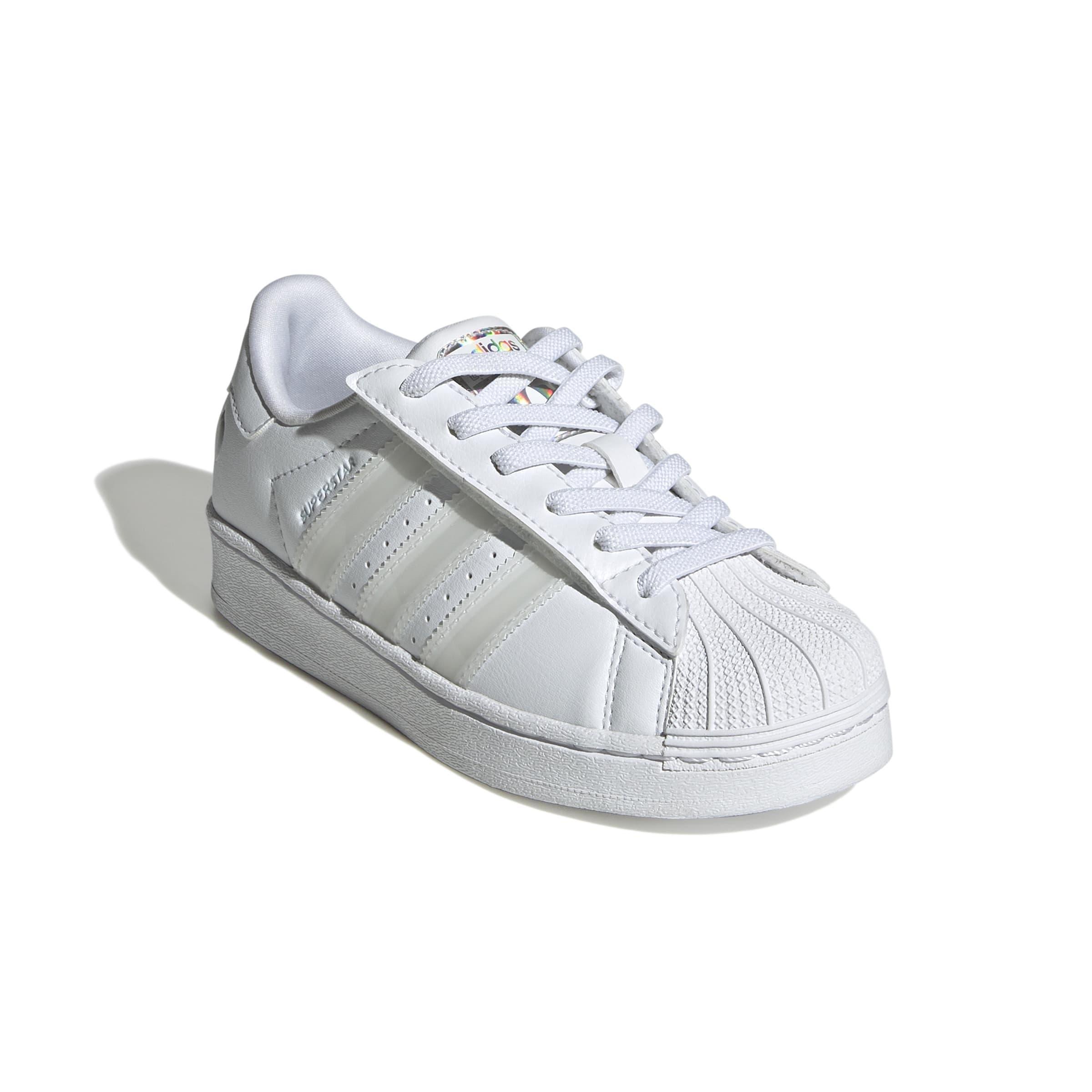 Kids Unisex Superstar Led Lights Comfort Closure Elastic Lace Shoes, White, A701_ONE, large image number 2