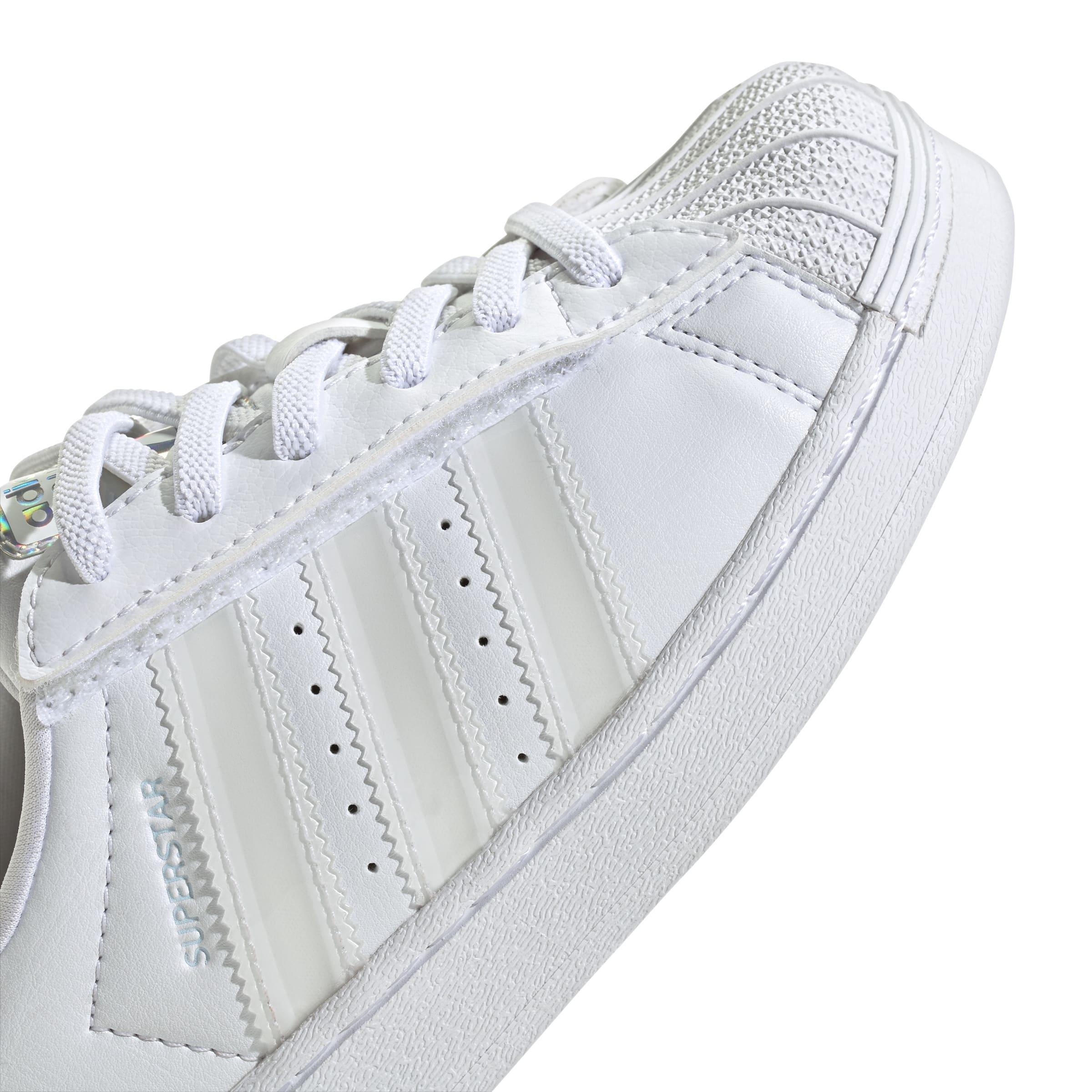 Kids Unisex Superstar Led Lights Comfort Closure Elastic Lace Shoes, White, A701_ONE, large image number 6
