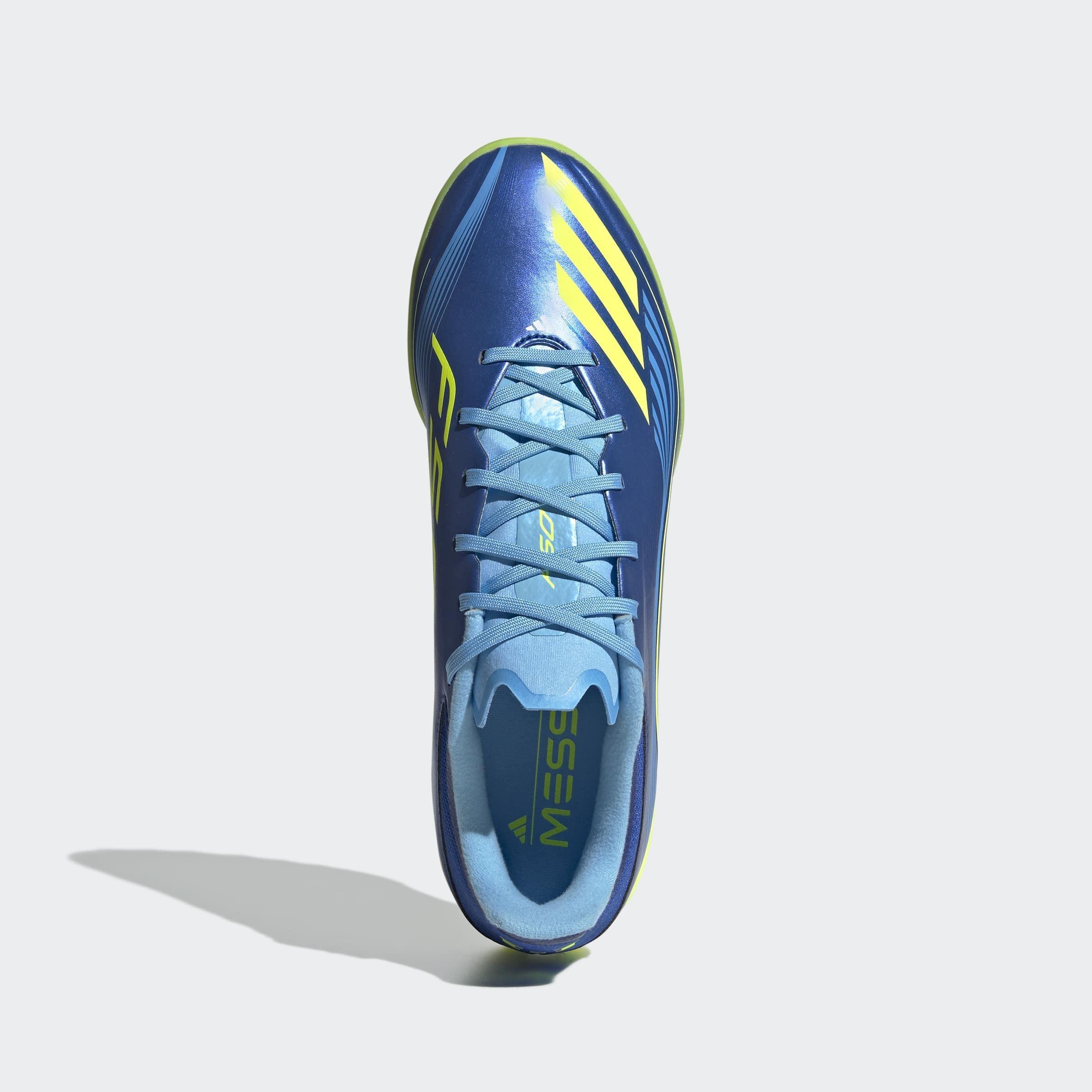Unisex F50 Messi League Turf Boots, Blue, A701_ONE, large image number 1
