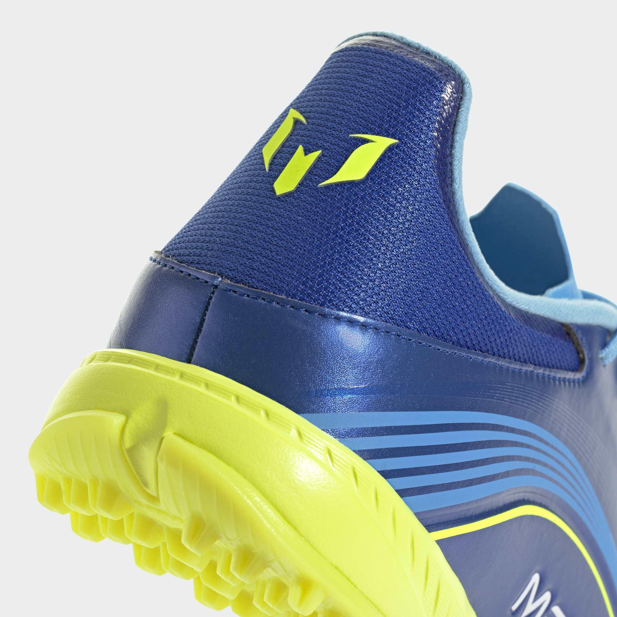 Unisex F50 Messi League Turf Boots, Blue, A701_ONE, large image number 4