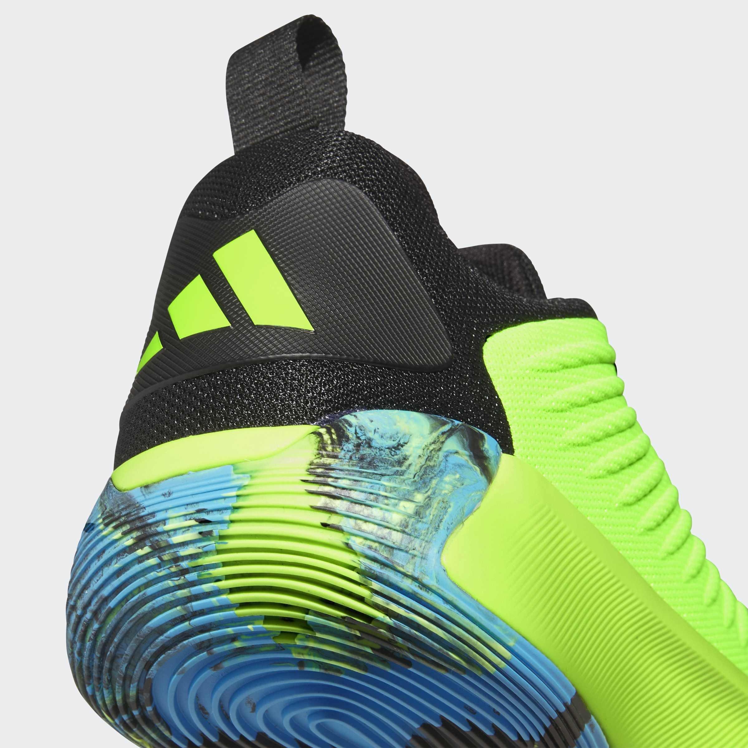 Unisex Adidas Initiation Shoes, Green, A701_ONE, large image number 4