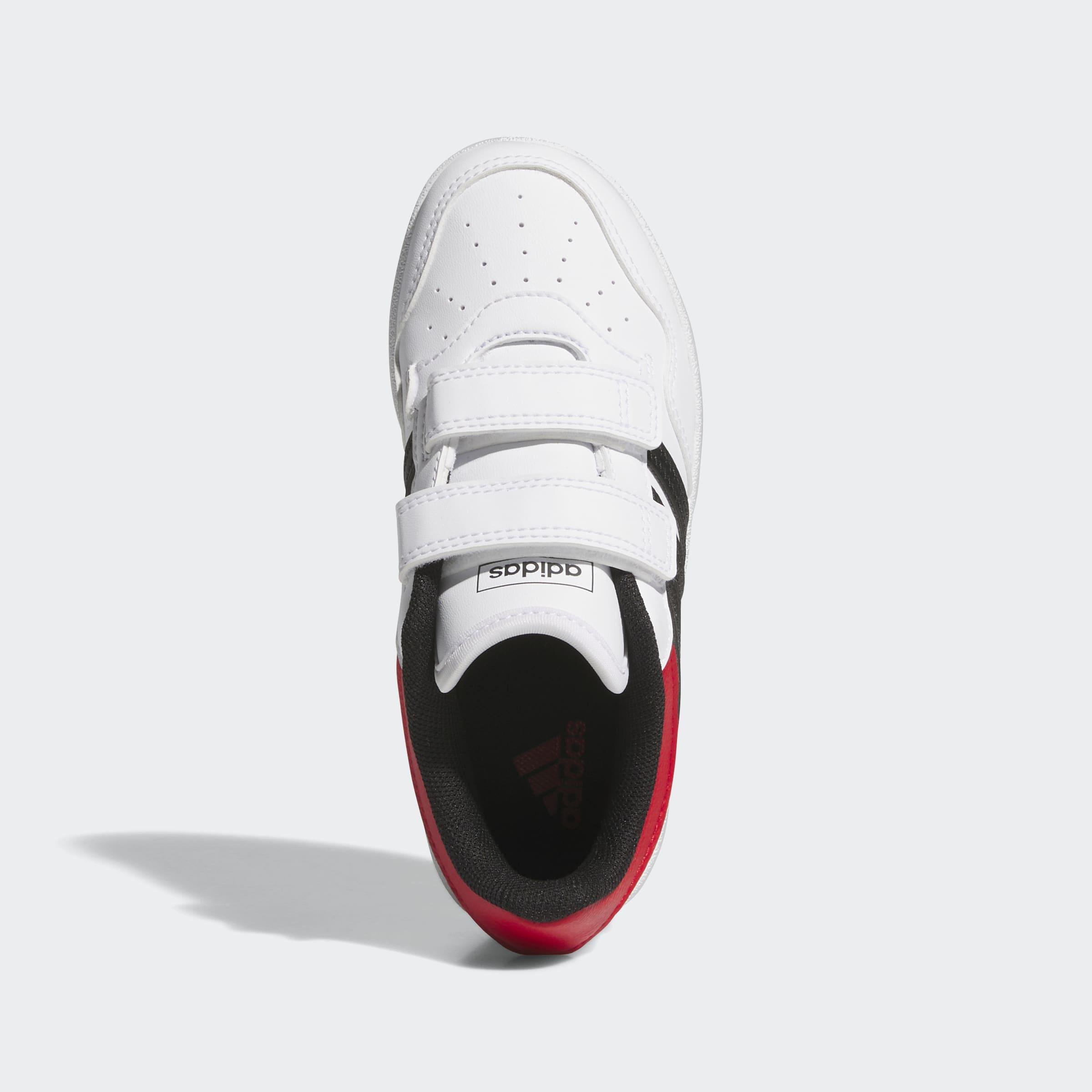 Kids Unisex Hoops 4.0 Shoes, White, A701_ONE, medium