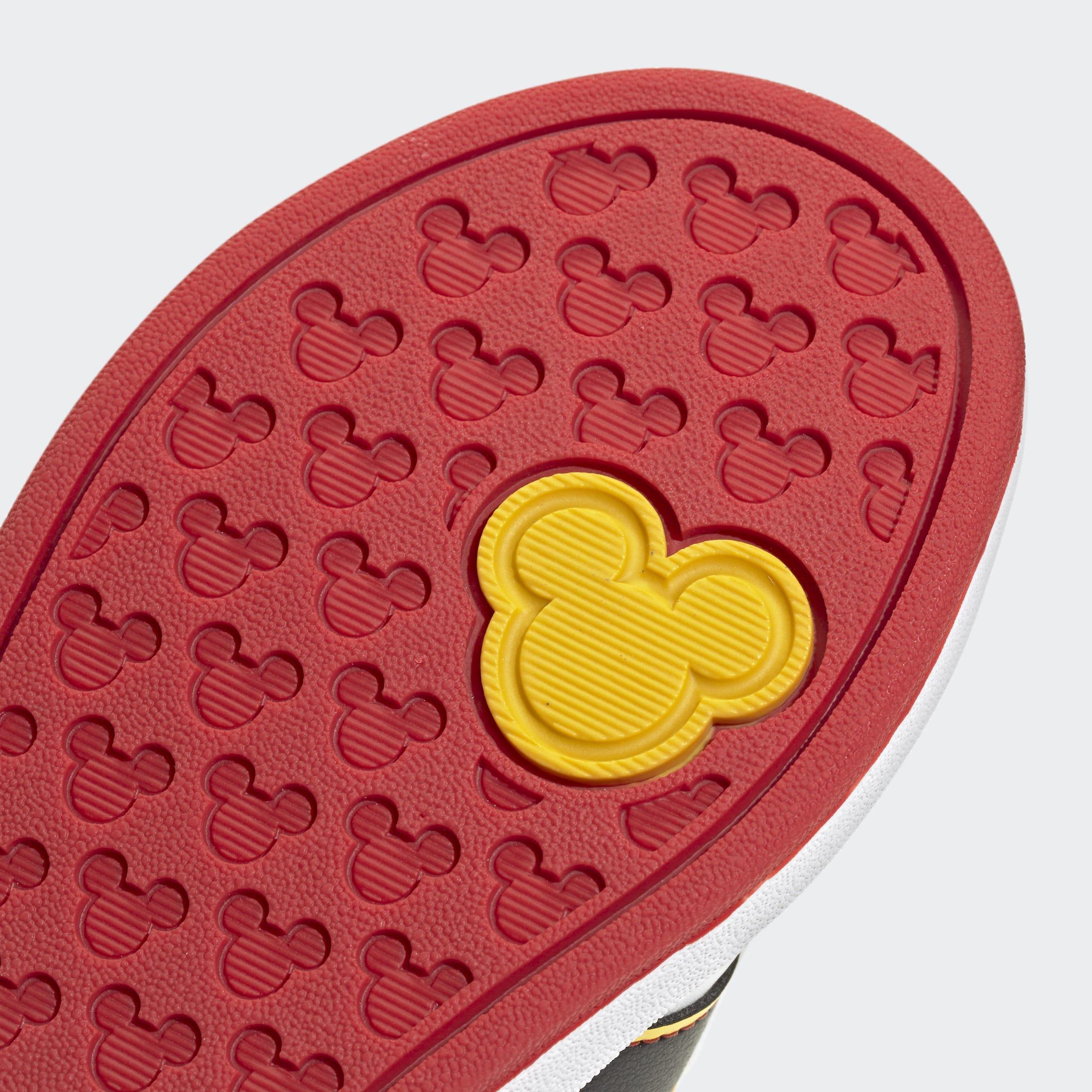 Kids Unisex Adidas Disney Mickey Mouse Grand Court Shoes, White, A701_ONE, large image number 5