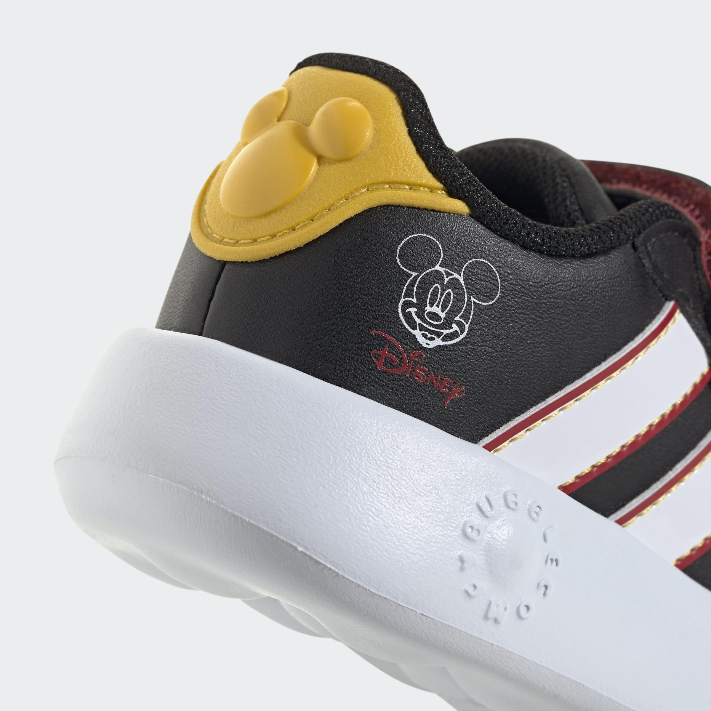 Kids Unisex adidas x Disney Mickey Mouse Grand Court Shoes, Black, A701_ONE, large image number 4