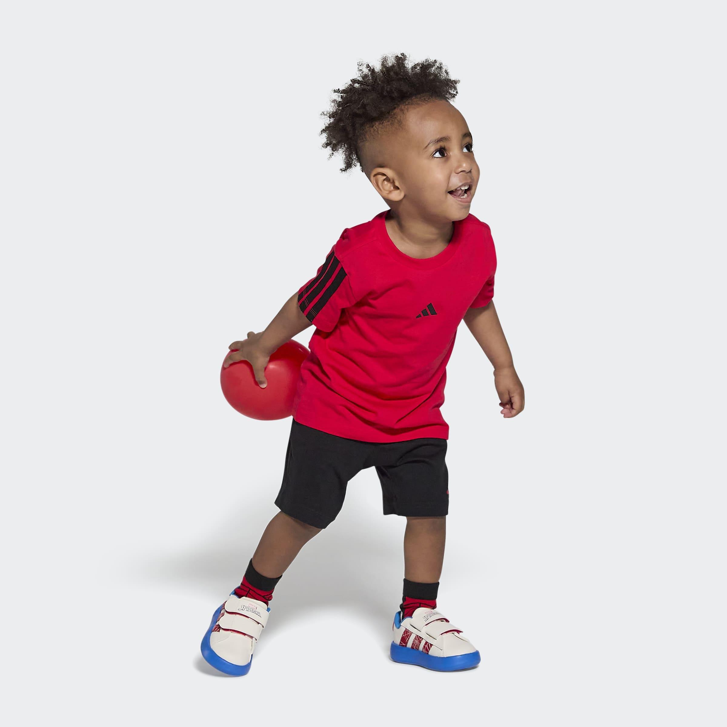 Kids Unisex adidas x Marvel Spider-Man Grand Court Shoes, White, A701_ONE, large image number 3